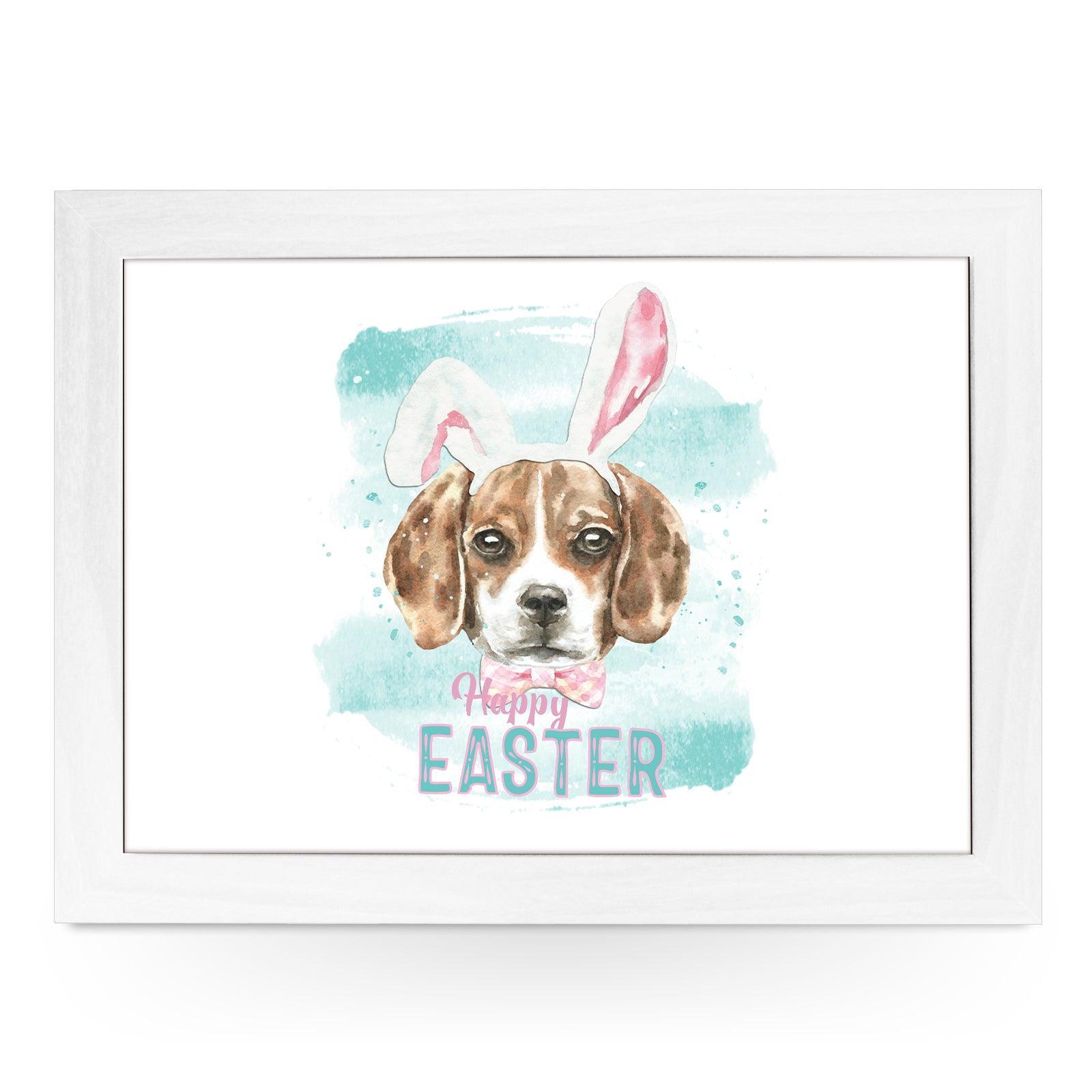 Happy Easter Pup Lap Tray - L604 Personalised Lap Trays
