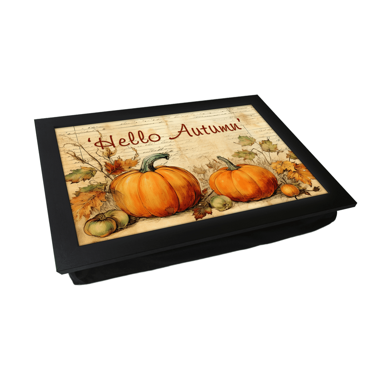 'Hello Autumn' Pumpkins Lap Tray - L684 - Yoosh