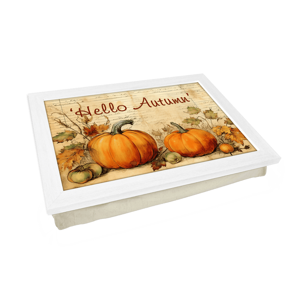 'Hello Autumn' Pumpkins Lap Tray - L684 - Yoosh