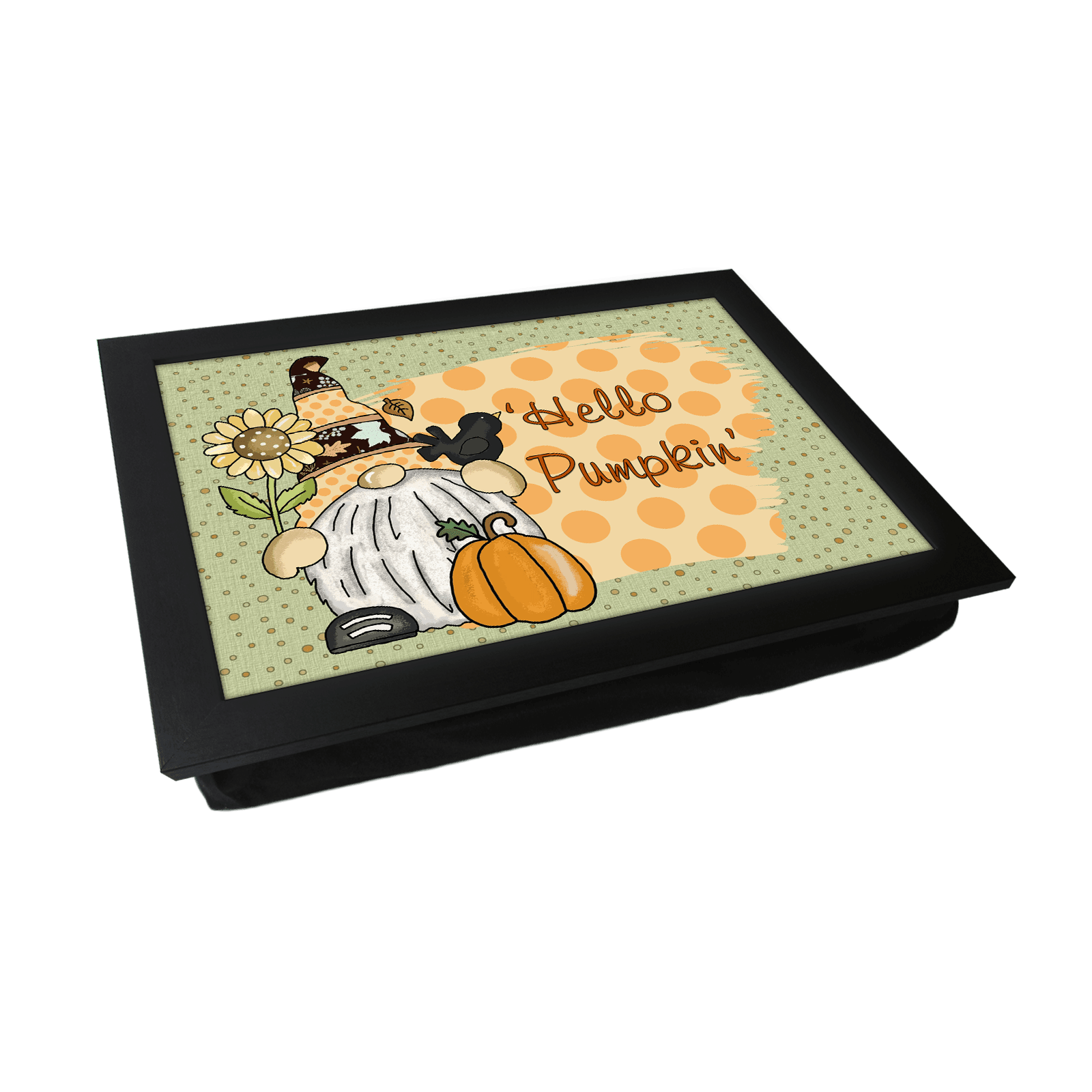 'Hello Pumpkin' Gonk Lap Tray - L687 - Yoosh