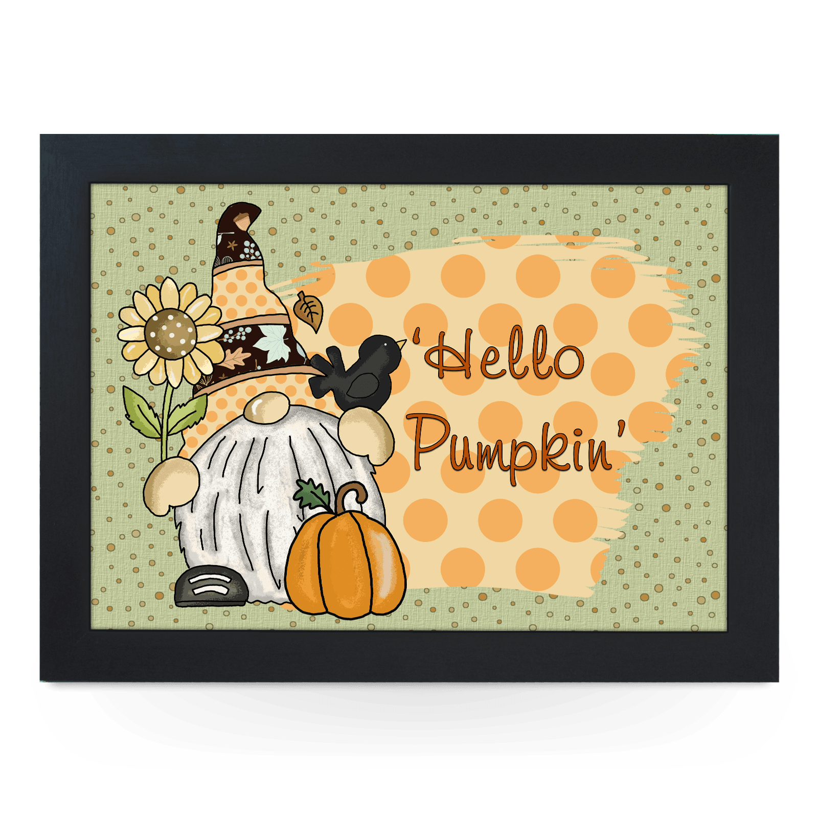 'Hello Pumpkin' Gonk Lap Tray - L687 - Yoosh