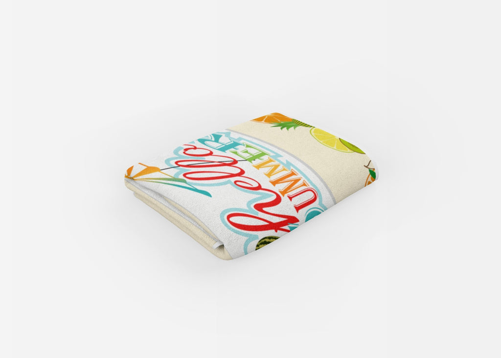 Hello Summer - Beach Towel Cushioned Lap Trays by Yoosh