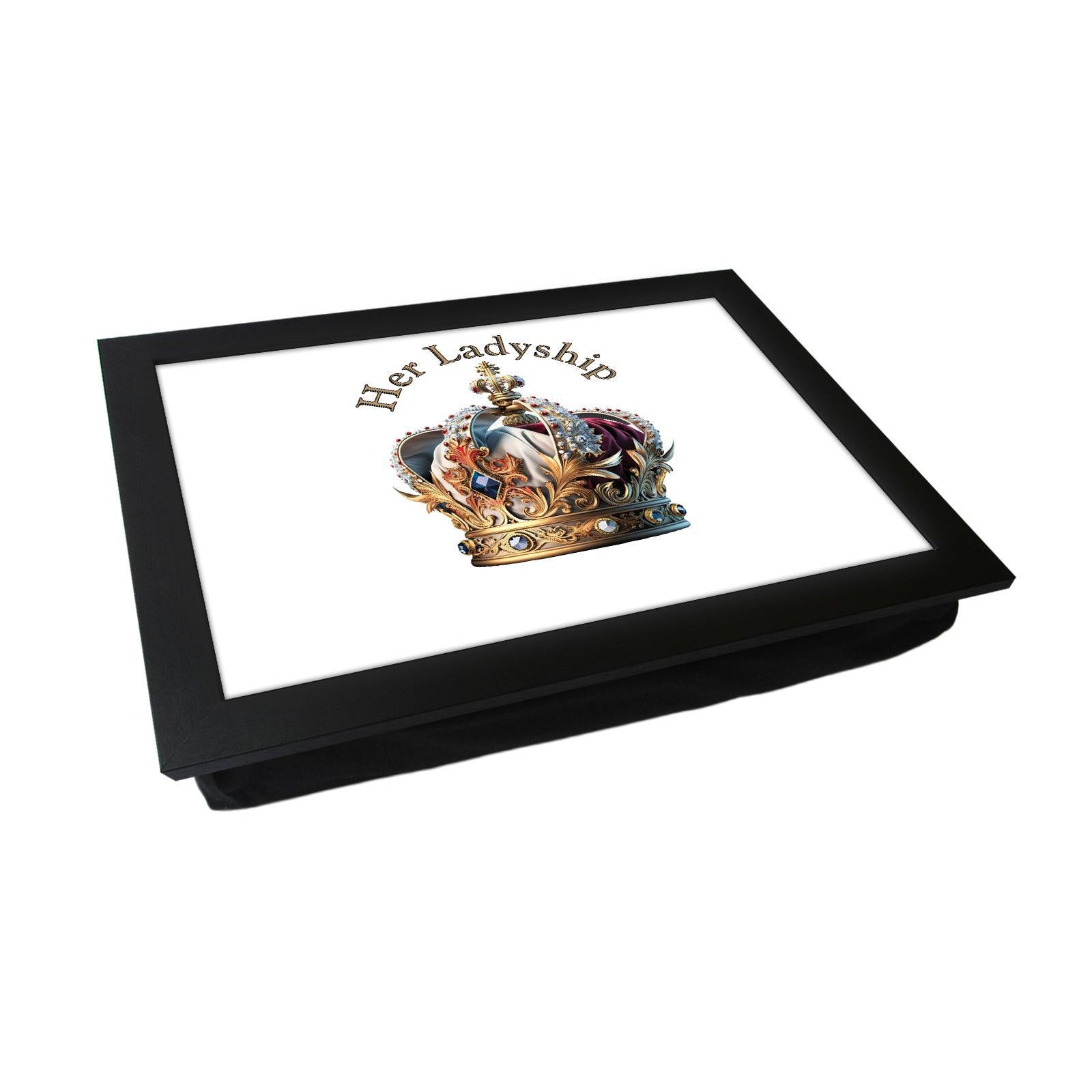 Her Ladyship Crown Lap Tray - L627 - Cushioned Lap Trays by Yoosh