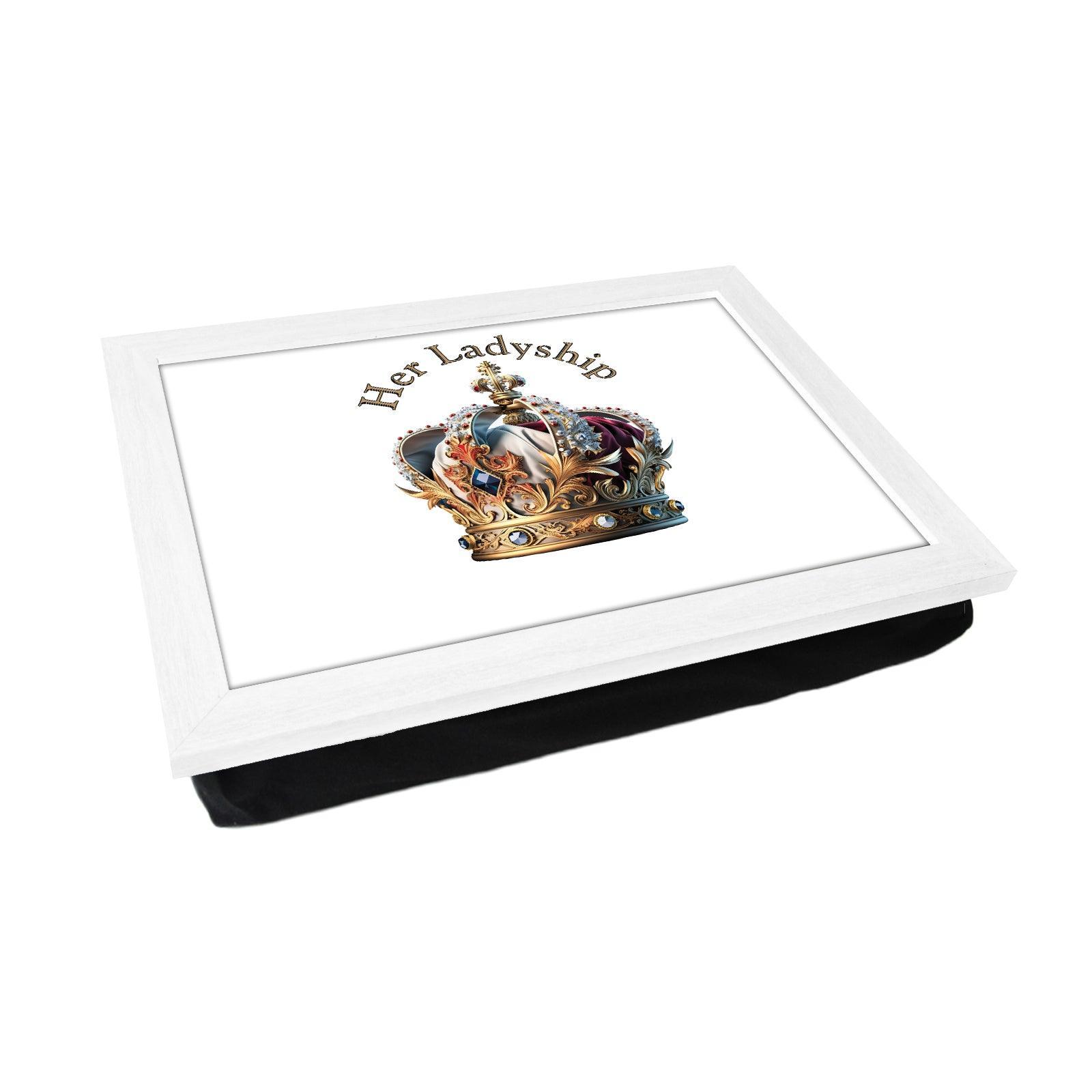 Her Ladyship Crown Lap Tray - L627 - Cushioned Lap Trays by Yoosh