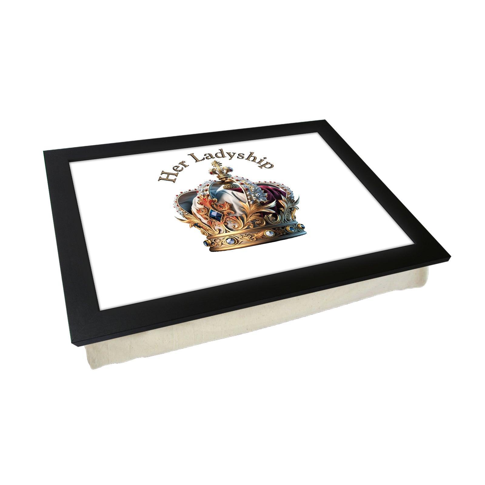 Her Ladyship Crown Lap Tray - L627 - Cushioned Lap Trays by Yoosh