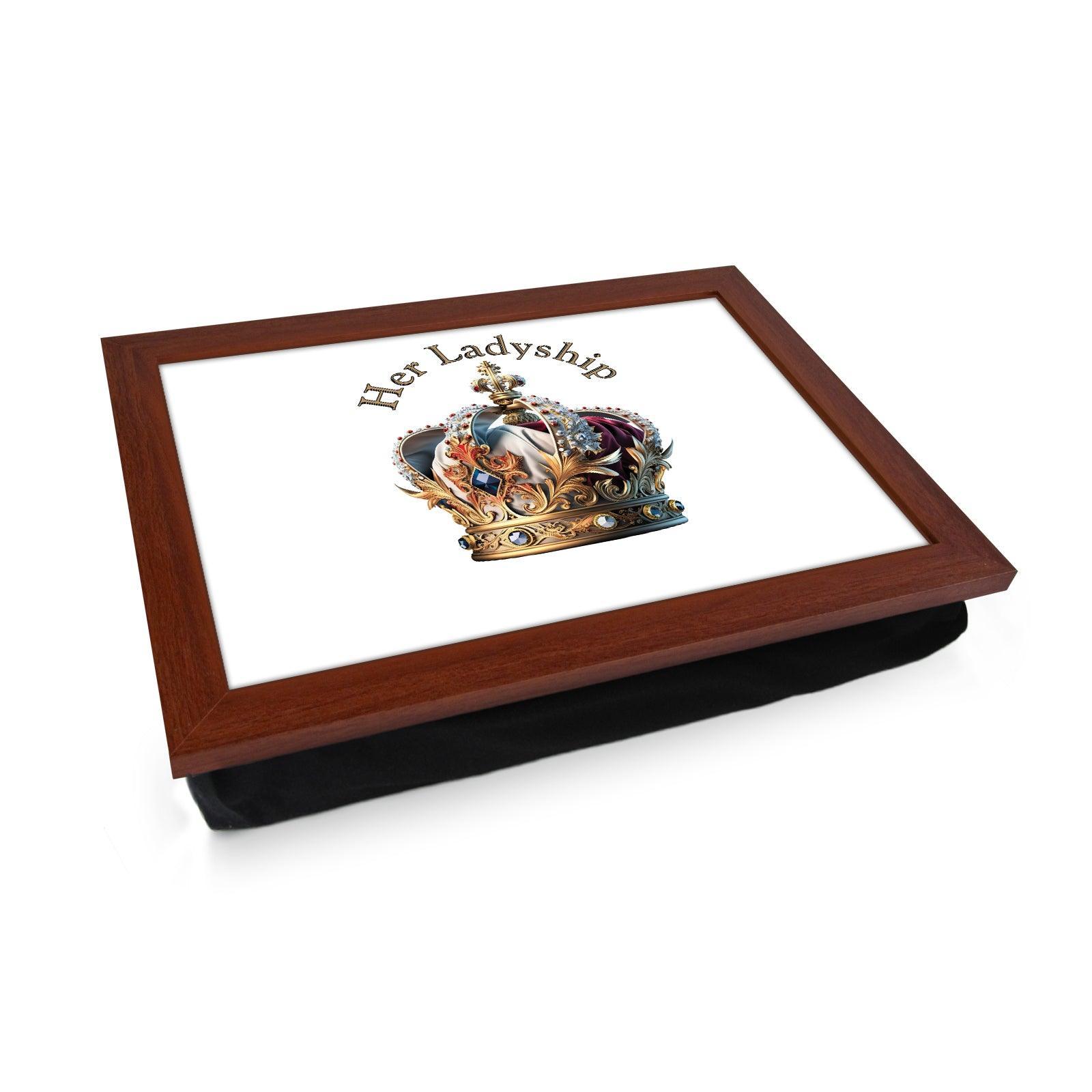 Her Ladyship Crown Lap Tray - L627 - Cushioned Lap Trays by Yoosh