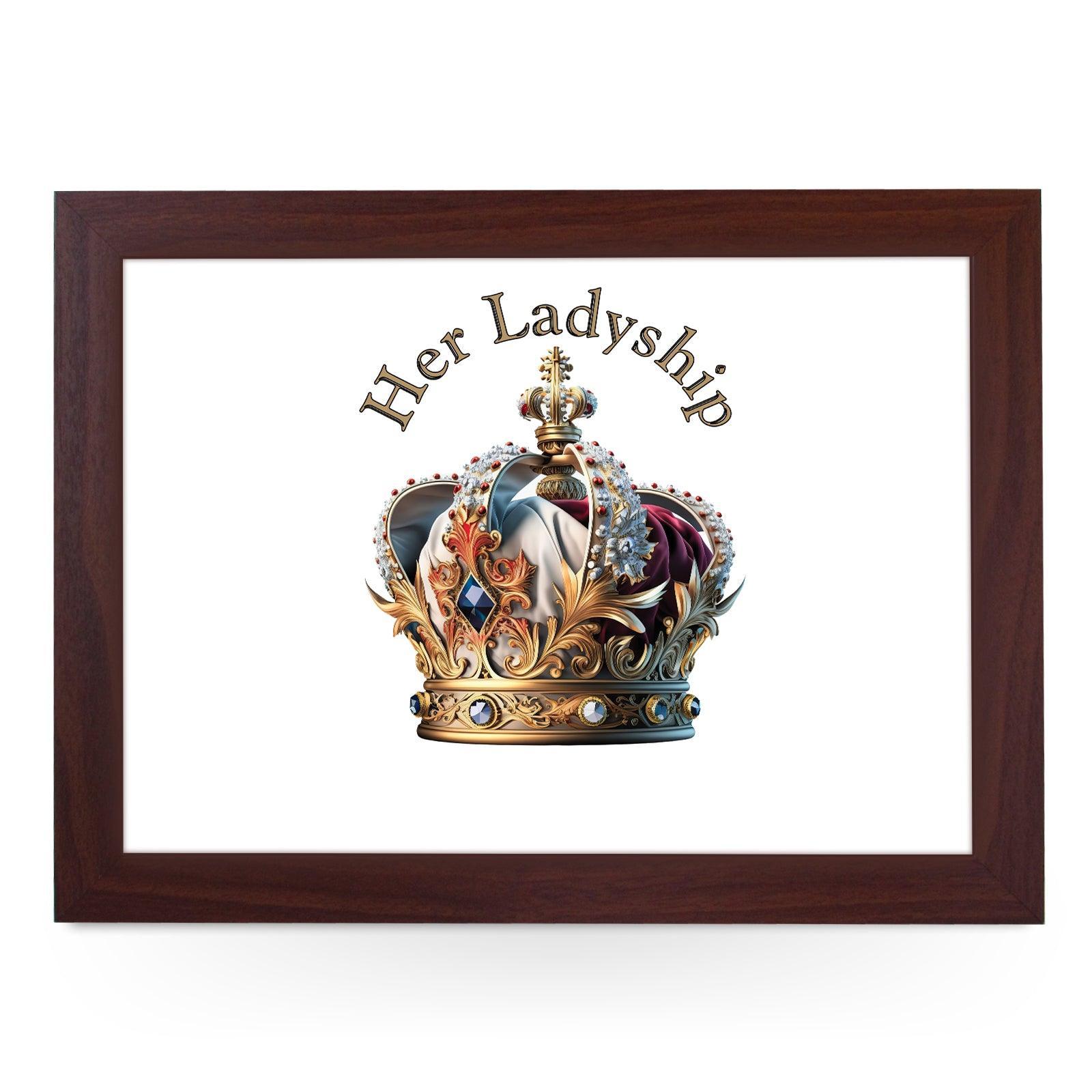 Her Ladyship Crown Lap Tray - L627 - Cushioned Lap Trays by Yoosh