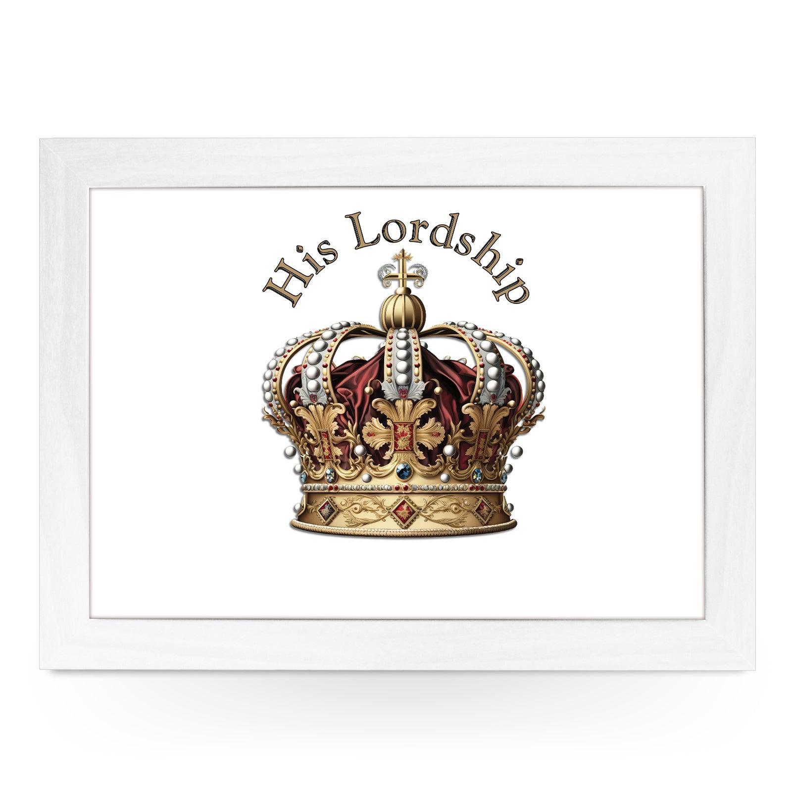 His Lordship Crown Lap Tray - L626 - Cushioned Lap Trays by Yoosh