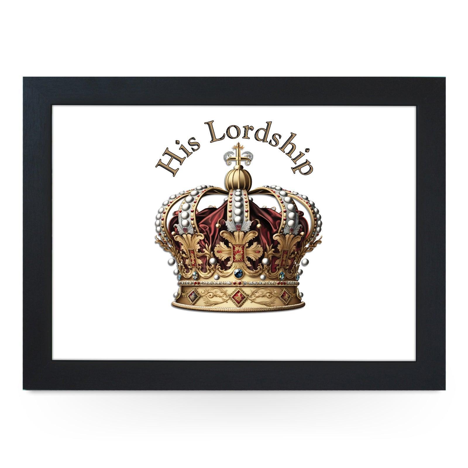 His Lordship Crown Lap Tray - L626 - Cushioned Lap Trays by Yoosh