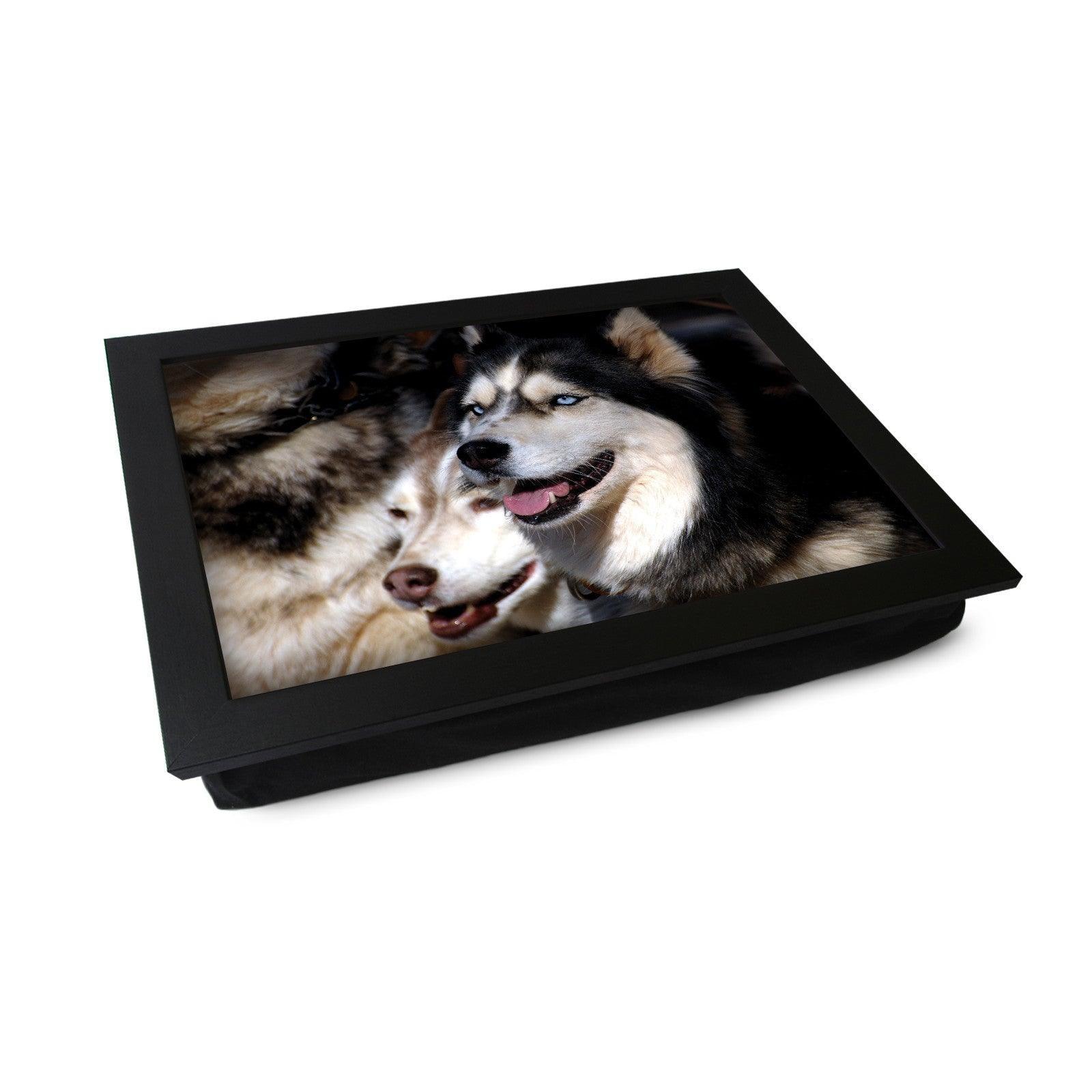 Husky Dogs Lap Tray - L0090 Personalised Lap Trays