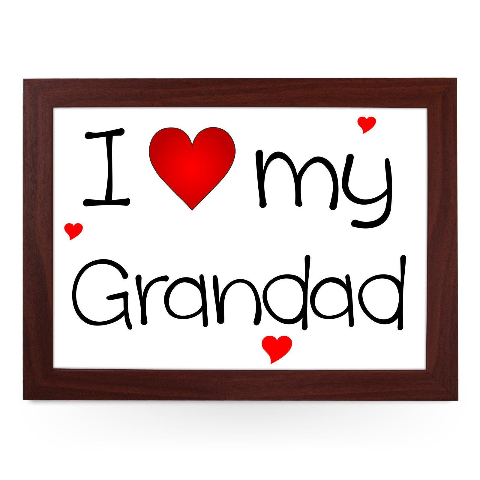 I Heart My Grandad Lap Tray - L0446 Personalised Lap Trays