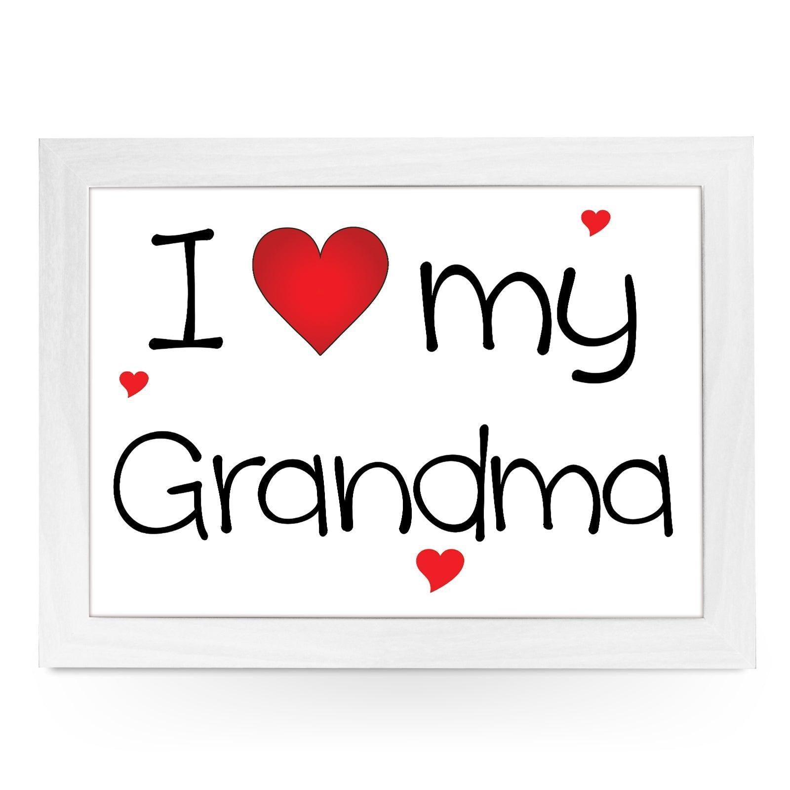 I Heart My Grandma Lap Tray - L0447 Personalised Lap Trays