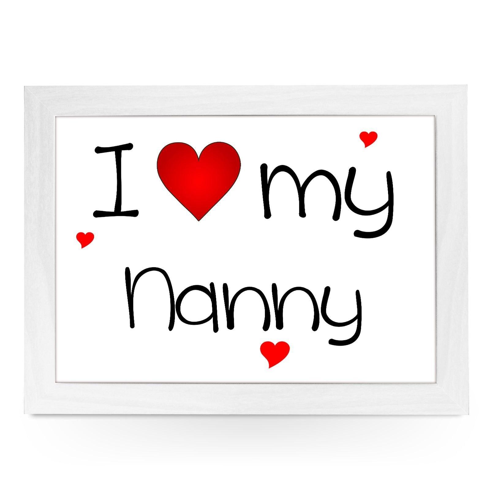 I Heart My Nanny Lap Tray - L0449 Personalised Lap Trays