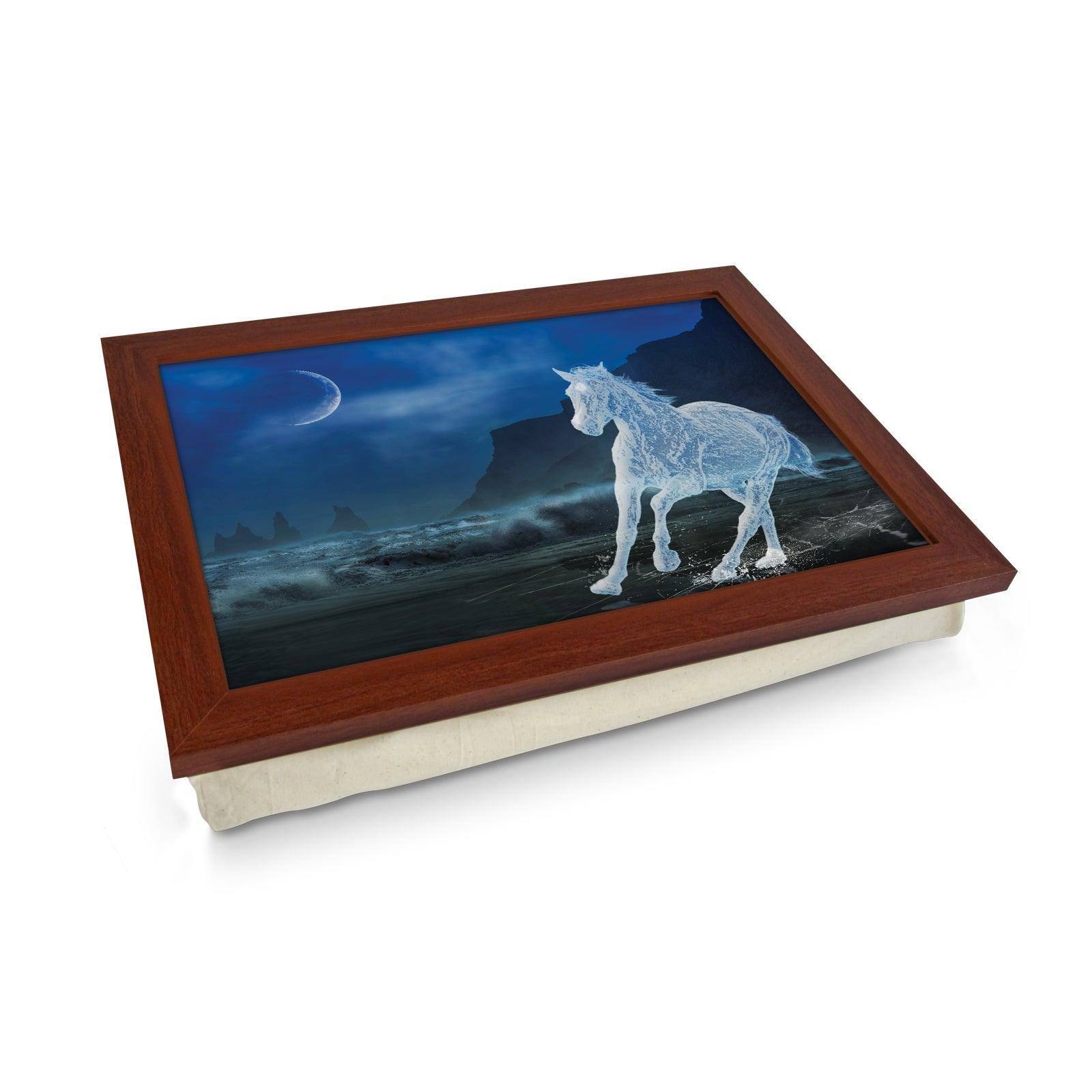 Ice Horse on Beach L806 Personalised Lap Trays