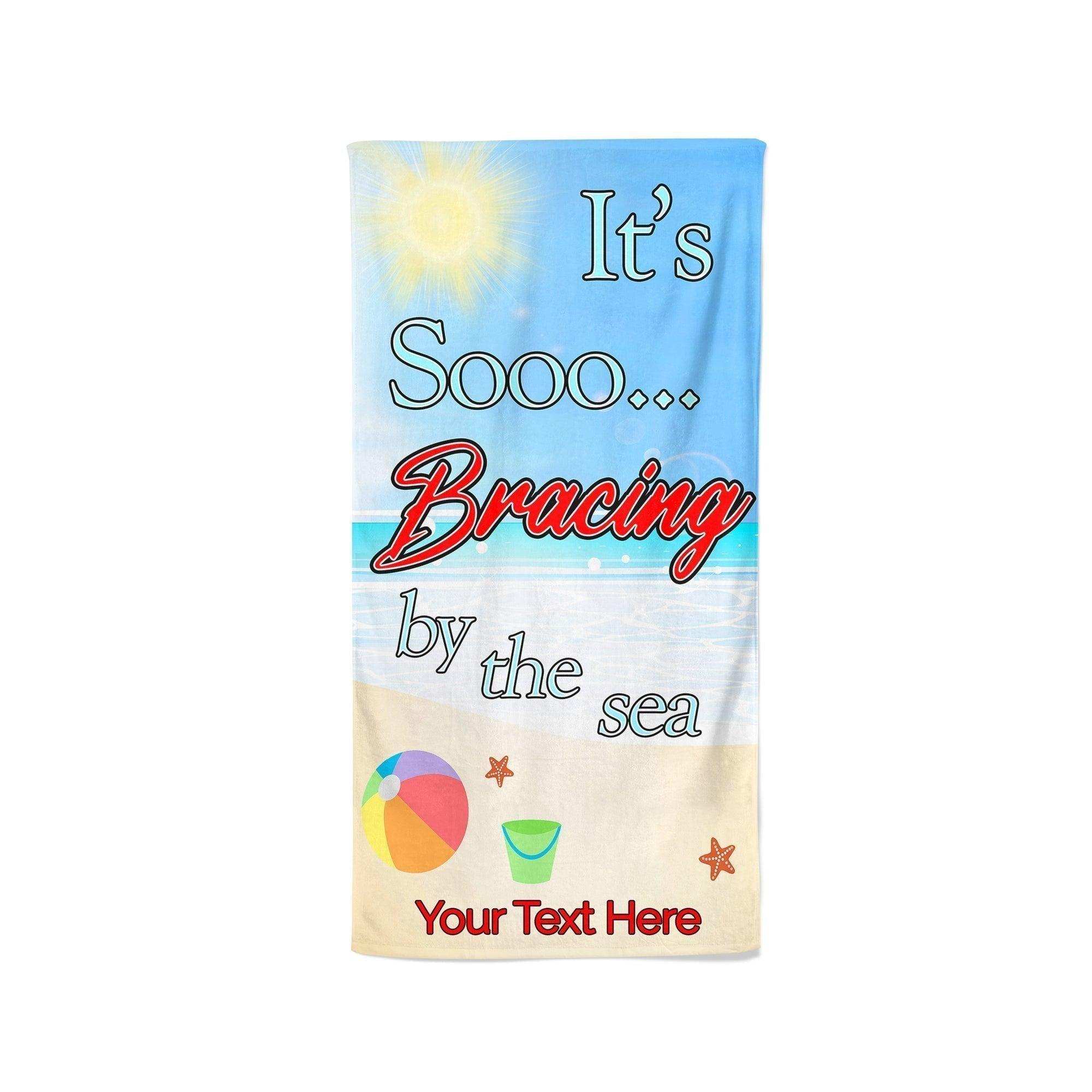 It's So Bracing By The Sea - Beach Towel Cushioned Lap Trays by Yoosh