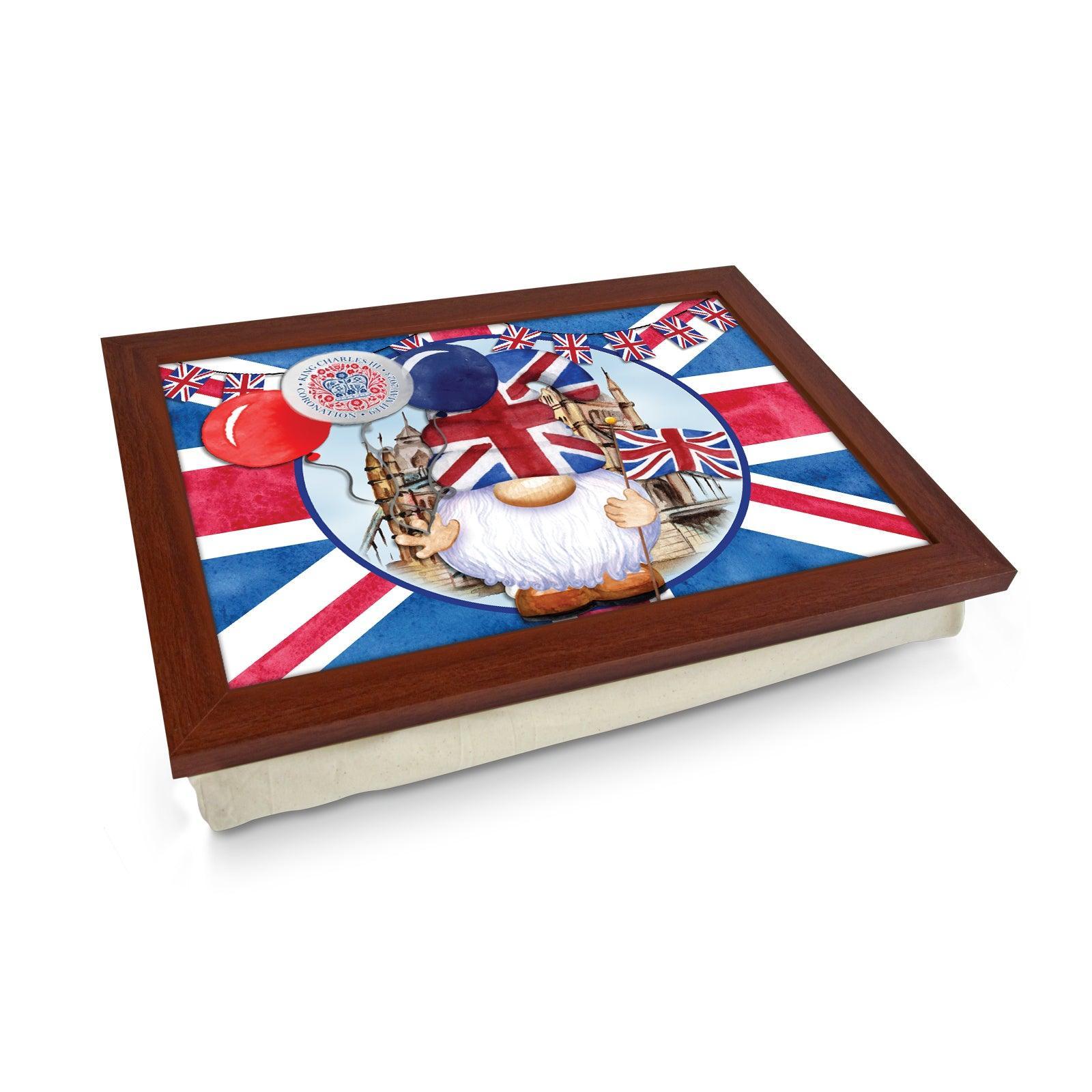 King Charles III Coronation 6/5/23 Gonks Lap Tray - L6523 c - Cushioned Lap Trays by Yoosh