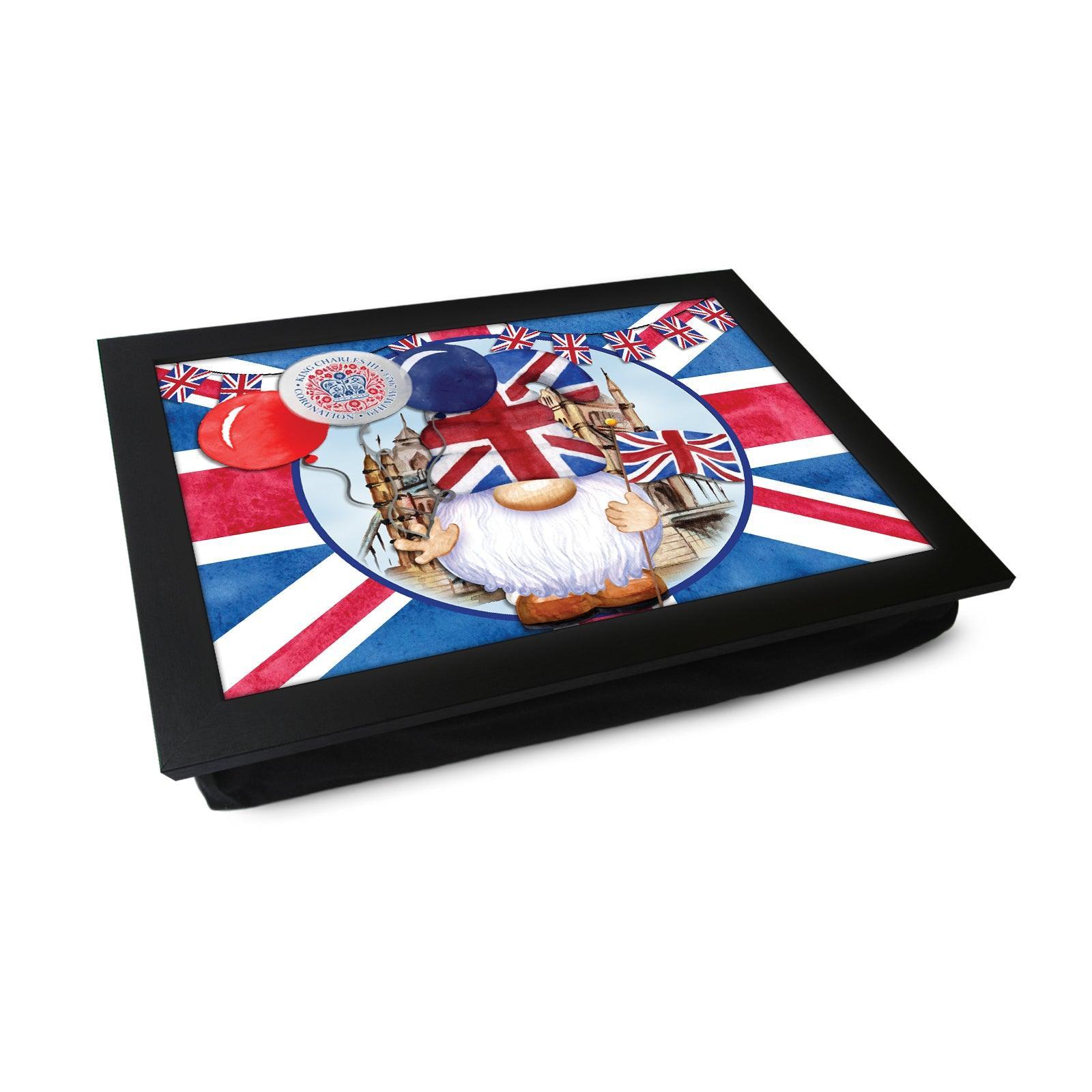 King Charles III Coronation 6/5/23 Gonks Lap Tray - L6523 c - Cushioned Lap Trays by Yoosh
