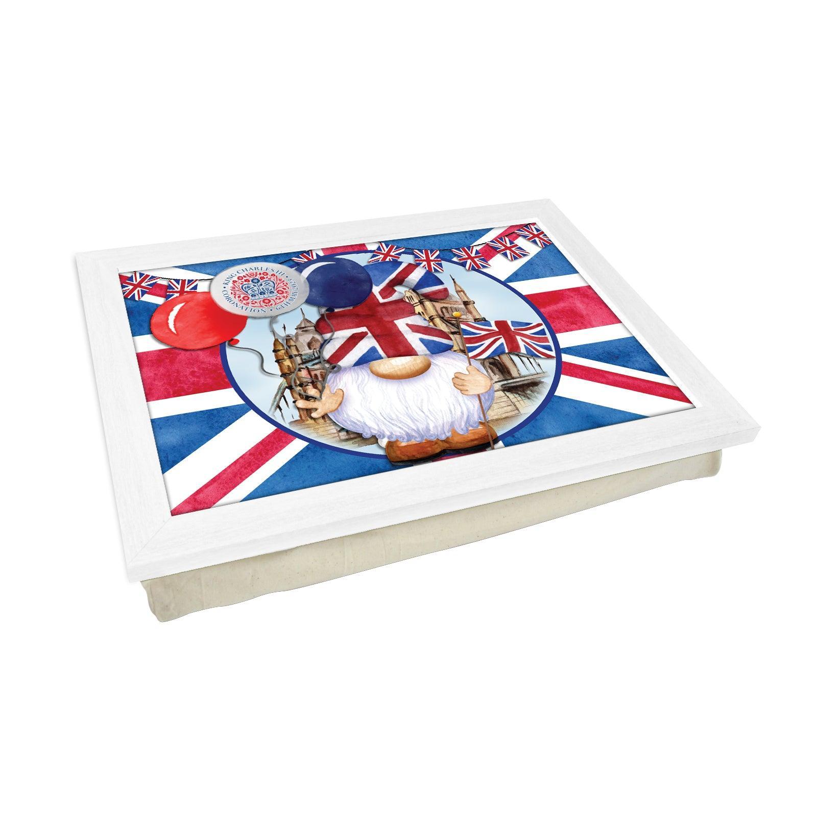King Charles III Coronation 6/5/23 Gonks Lap Tray - L6523 c - Cushioned Lap Trays by Yoosh