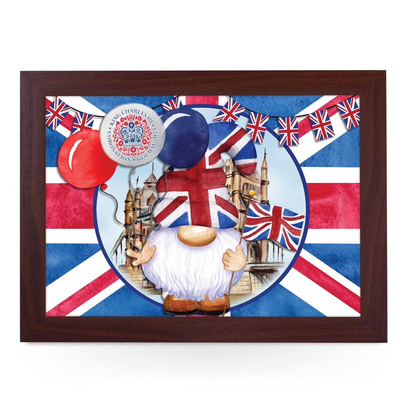 King Charles III Coronation 6/5/23 Gonks Lap Tray - L6523 c - Cushioned Lap Trays by Yoosh