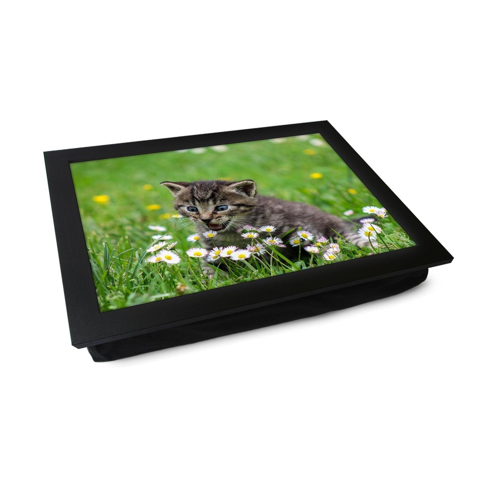 Kitten In The Grass Lap Tray - L1011 - Cushioned Lap Trays by Yoosh
