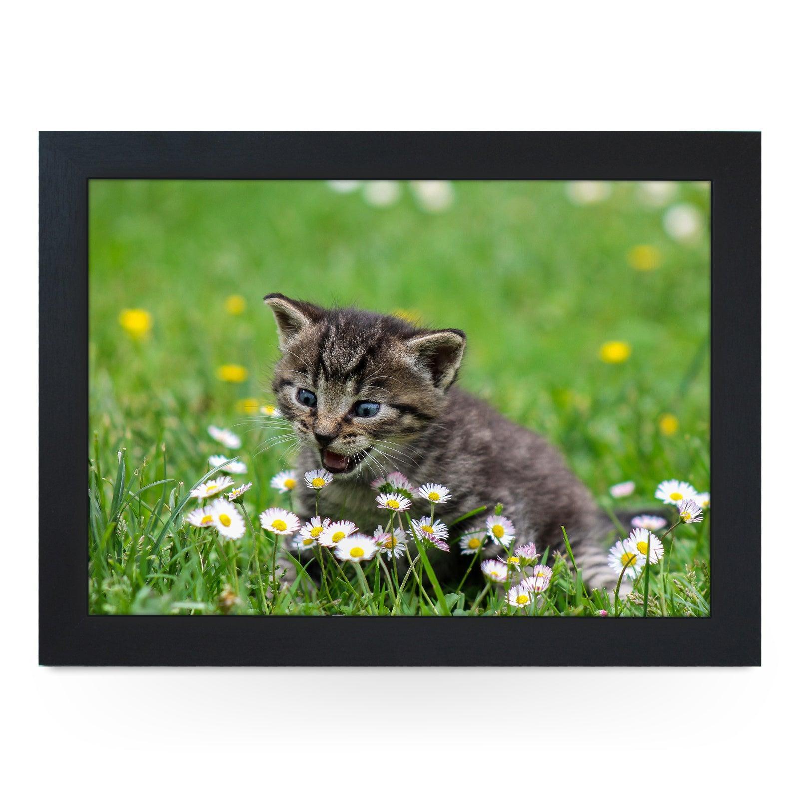 Kitten In The Grass Lap Tray - L1011 - Cushioned Lap Trays by Yoosh