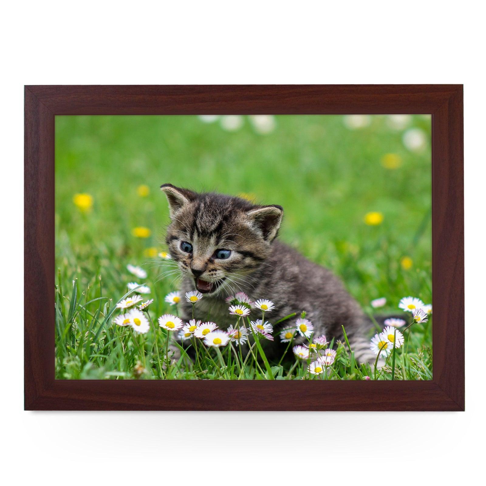 Kitten In The Grass Lap Tray - L1011 - Cushioned Lap Trays by Yoosh