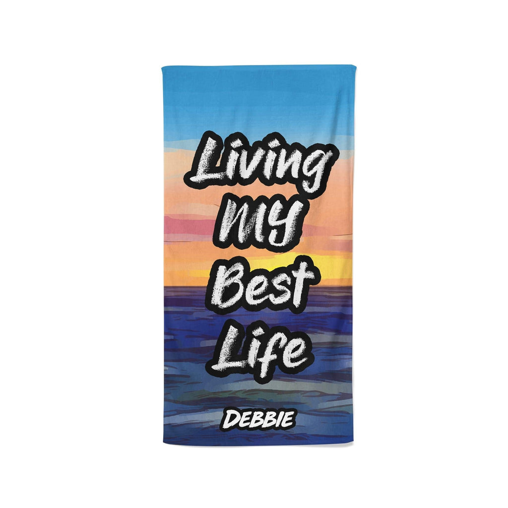 Living My Best Life - Beach Towel Cushioned Lap Trays by Yoosh