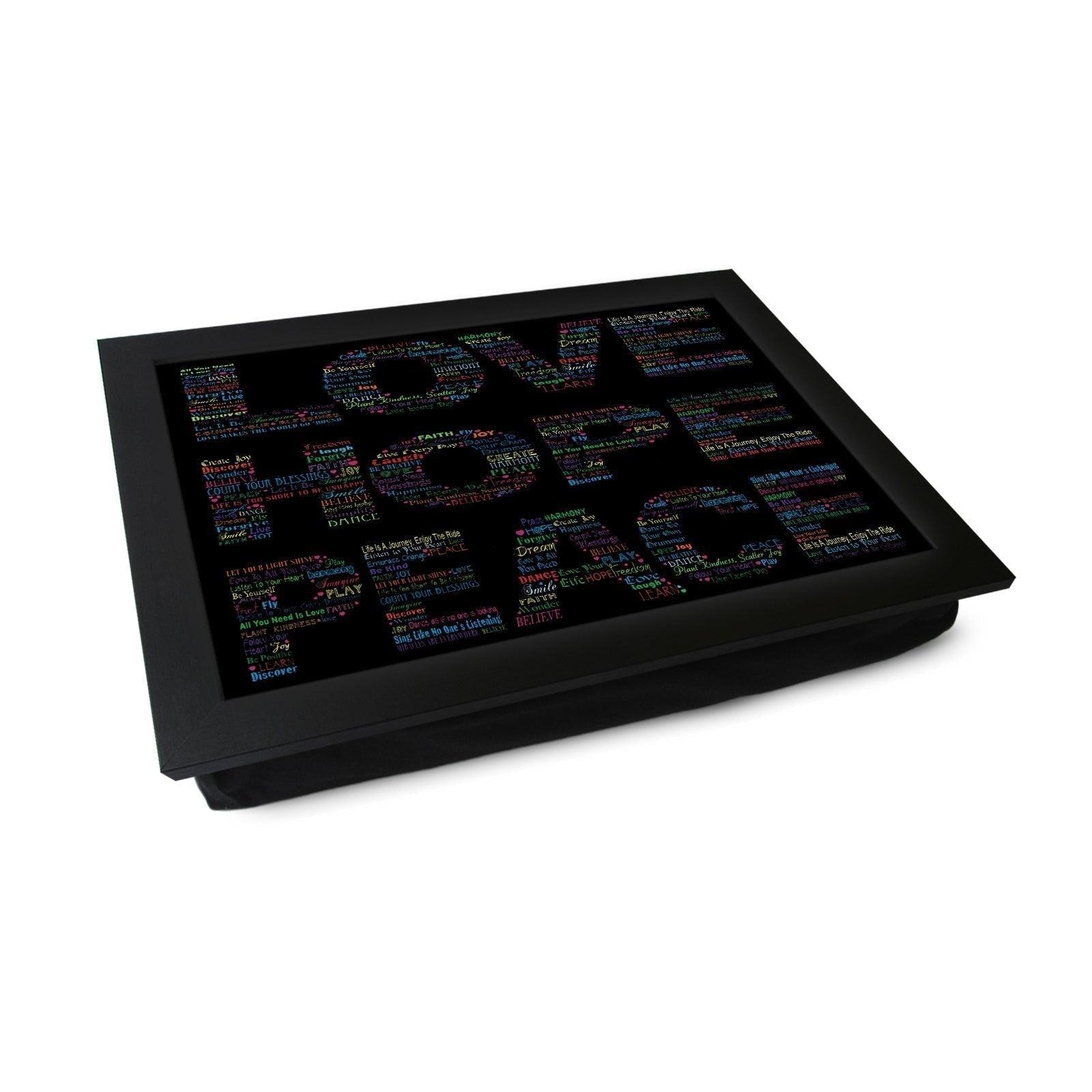 Love Hope Peace Lap Tray - L611 Personalised Lap Trays
