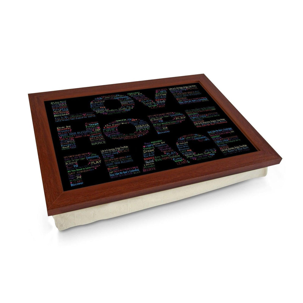 Love Hope Peace Lap Tray - L611 Personalised Lap Trays