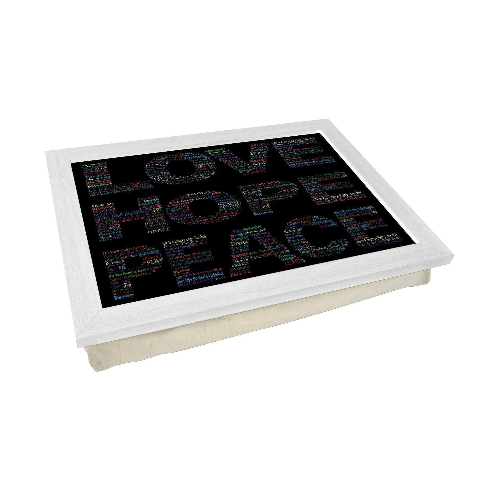 Love Hope Peace Lap Tray - L611 Personalised Lap Trays