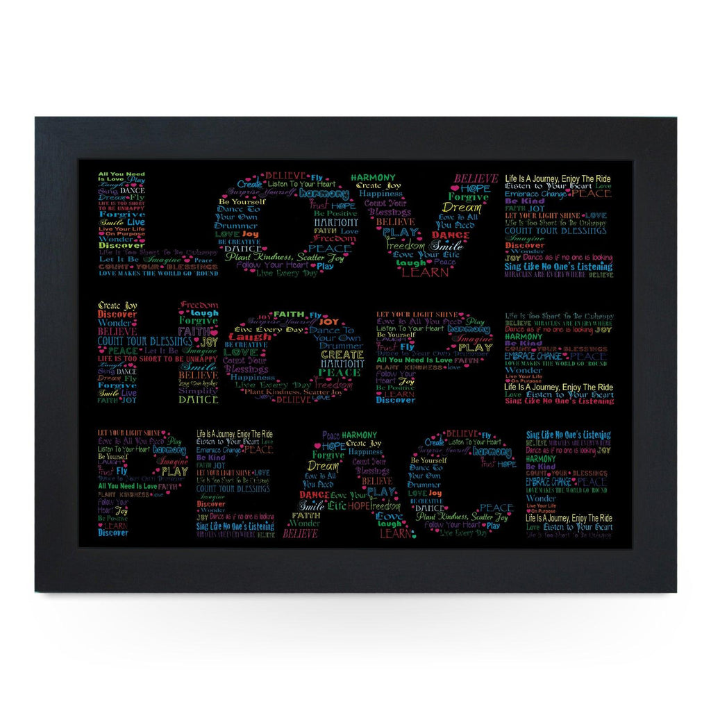 Love Hope Peace Lap Tray - L611 Personalised Lap Trays