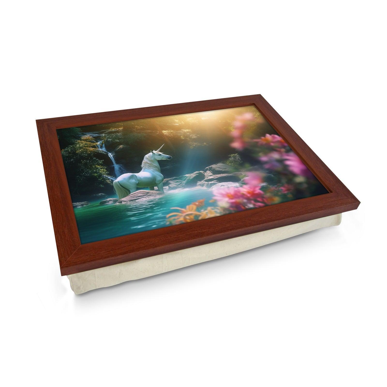 Magical Unicorn Lap Tray - L1210 - Cushioned Lap Trays by Yoosh