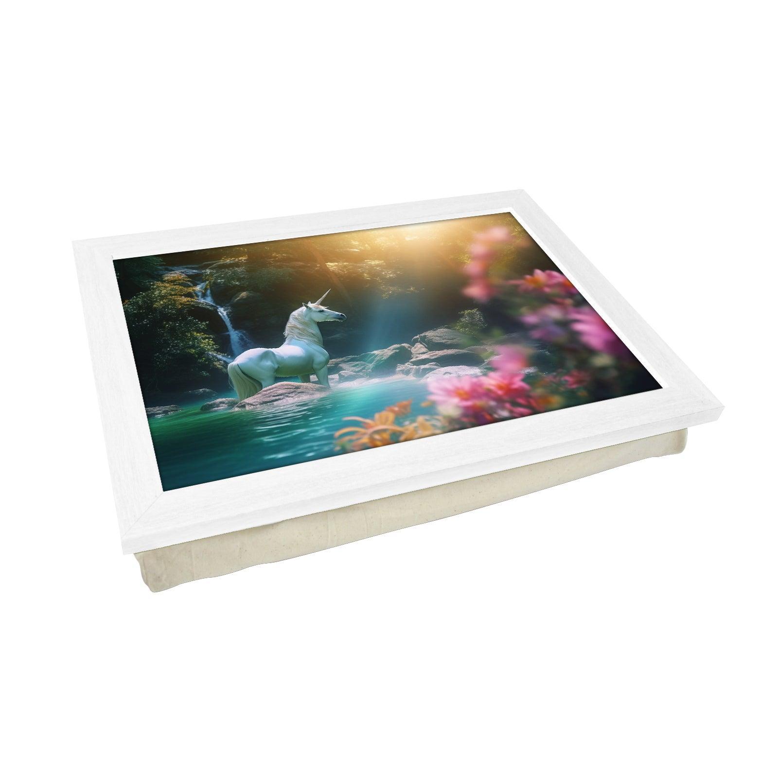 Magical Unicorn Lap Tray - L1210 - Cushioned Lap Trays by Yoosh