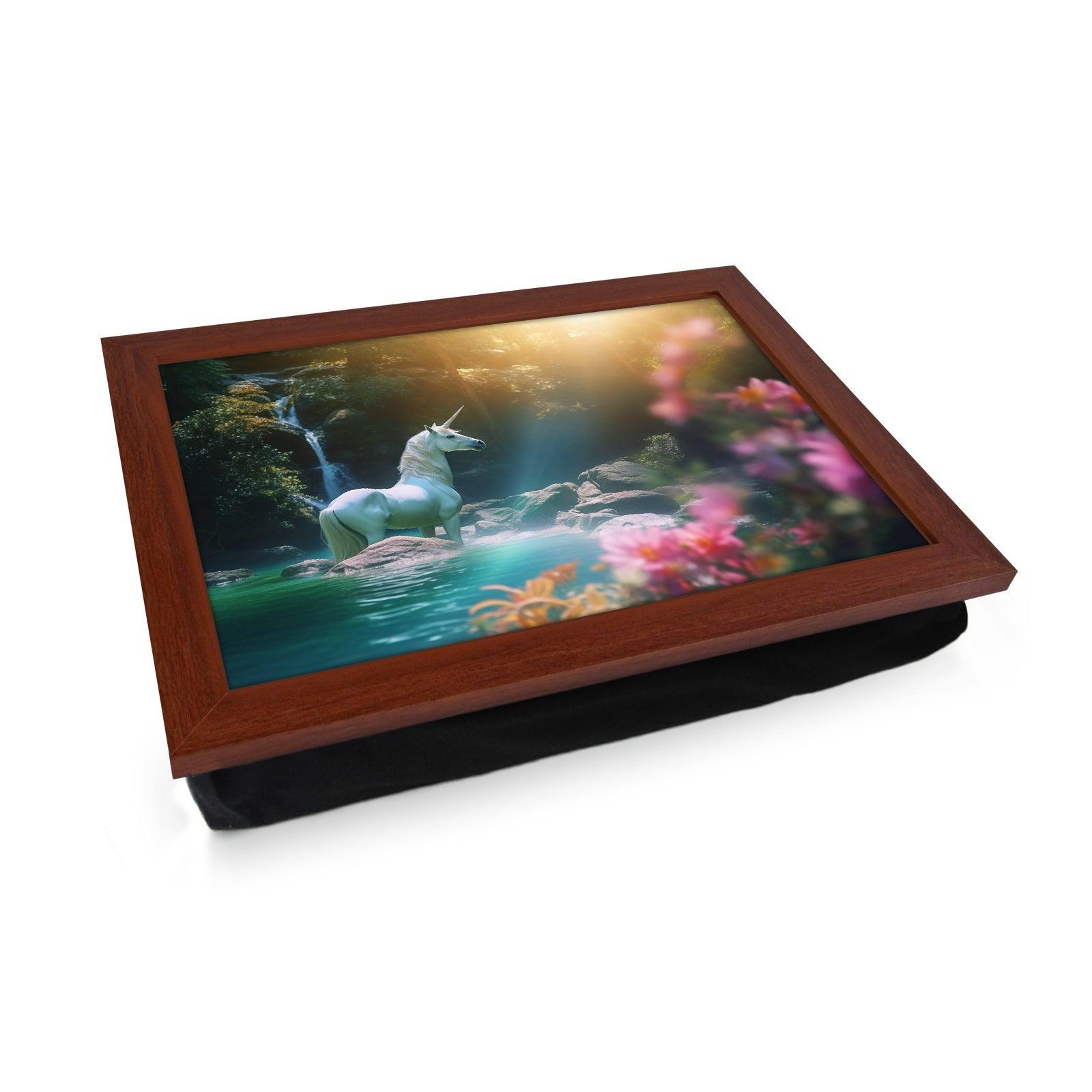 Magical Unicorn Lap Tray - L1210 - Cushioned Lap Trays by Yoosh