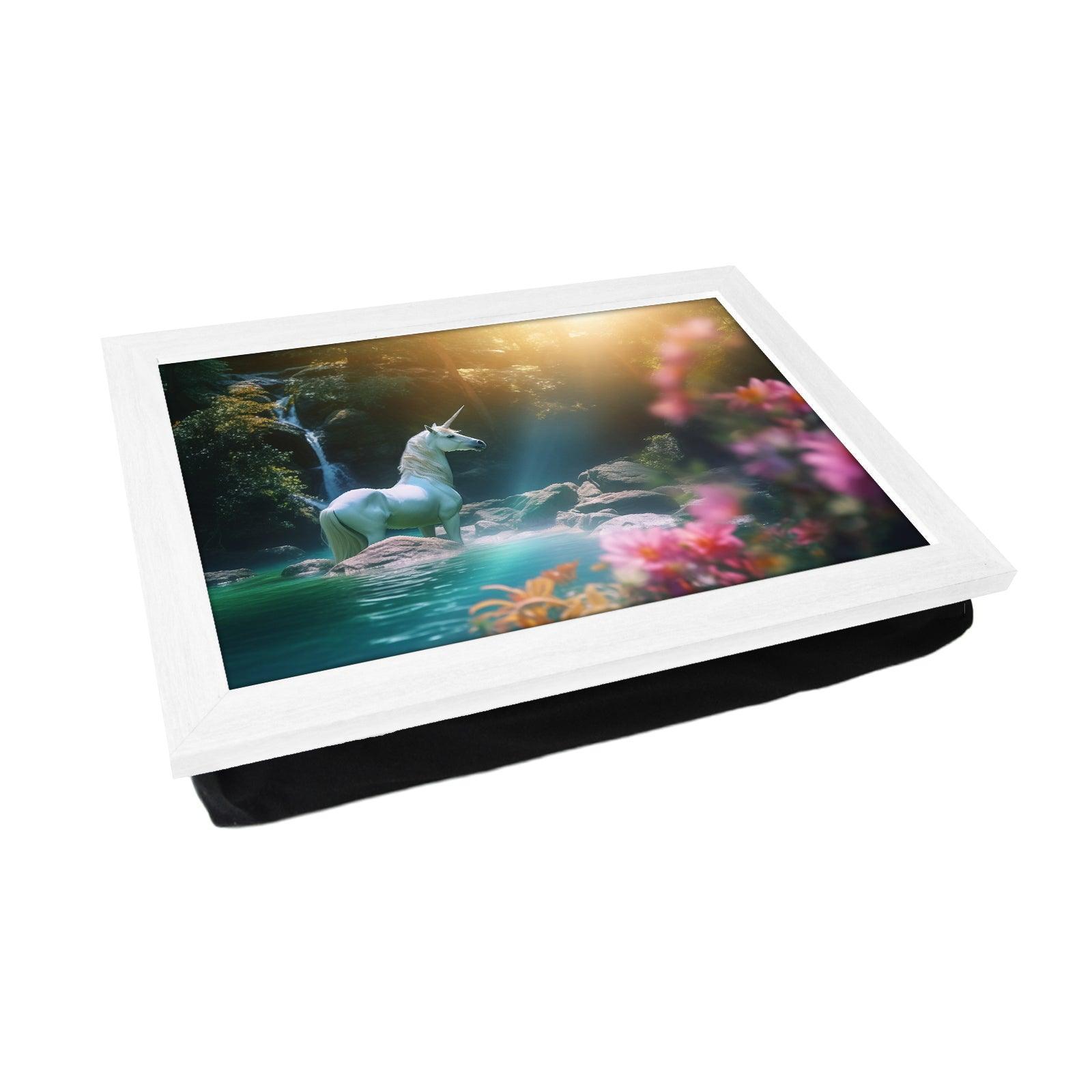 Magical Unicorn Lap Tray - L1210 - Cushioned Lap Trays by Yoosh