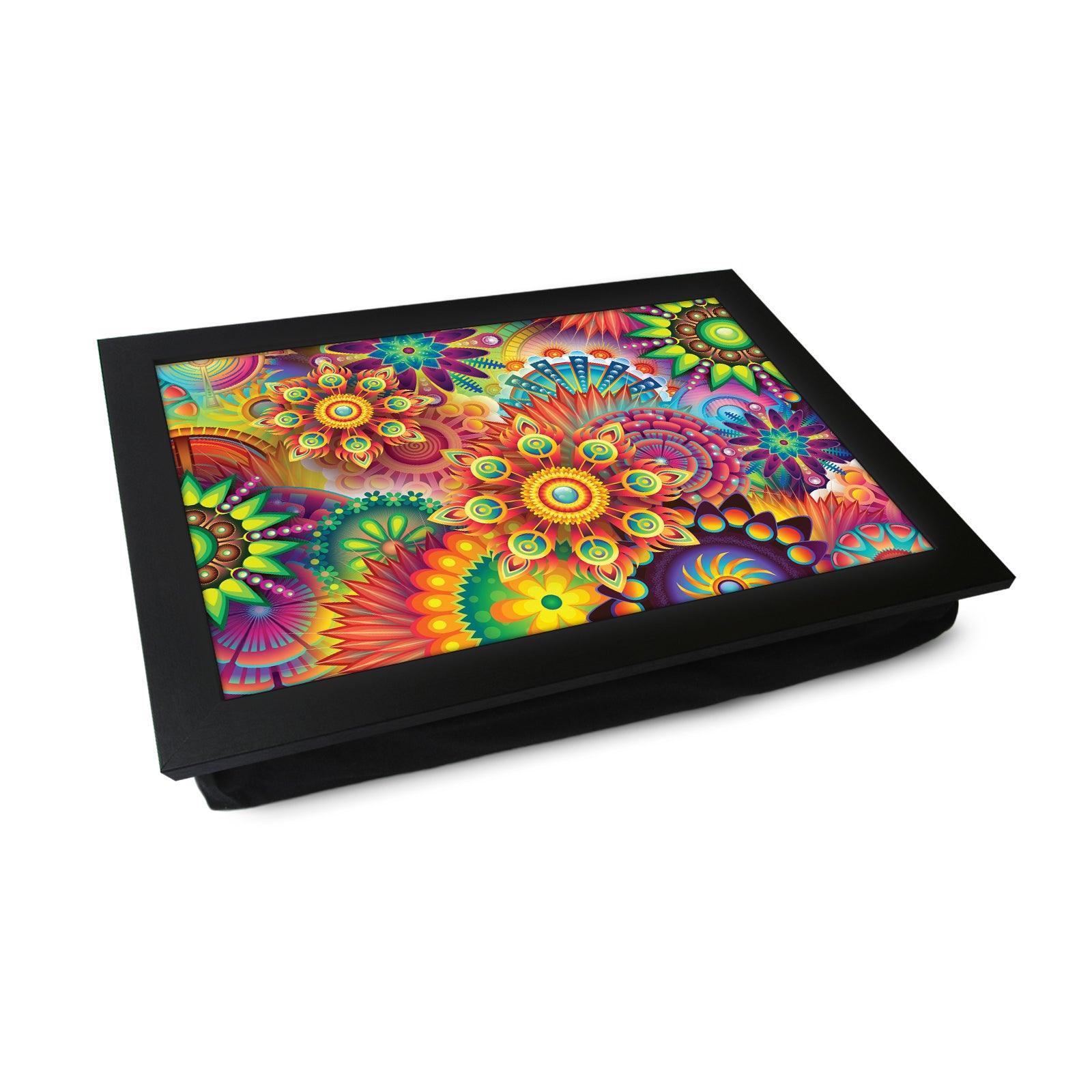 Mandala Patterns Lap Tray L1074 - Cushioned Lap Trays by Yoosh