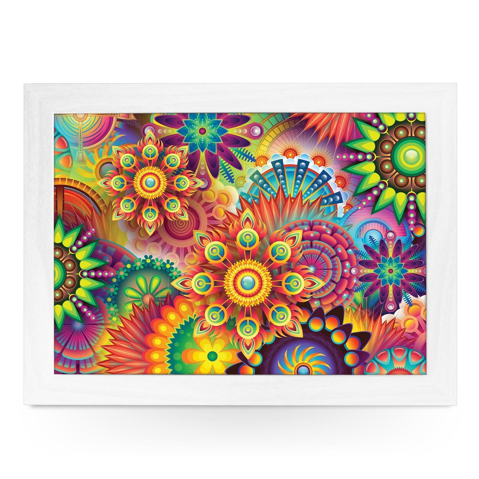 Mandala Patterns Lap Tray L1074 - Cushioned Lap Trays by Yoosh
