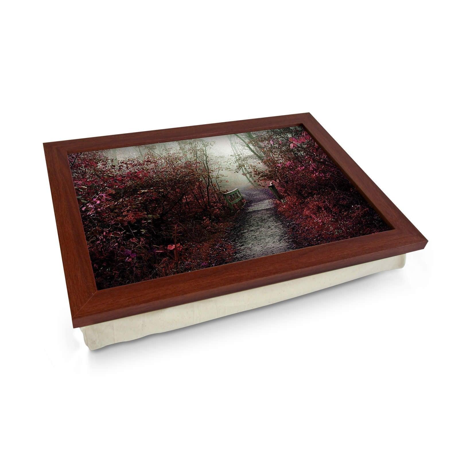 Misty Autumn Path Lap Tray - L0154 Personalised Lap Trays