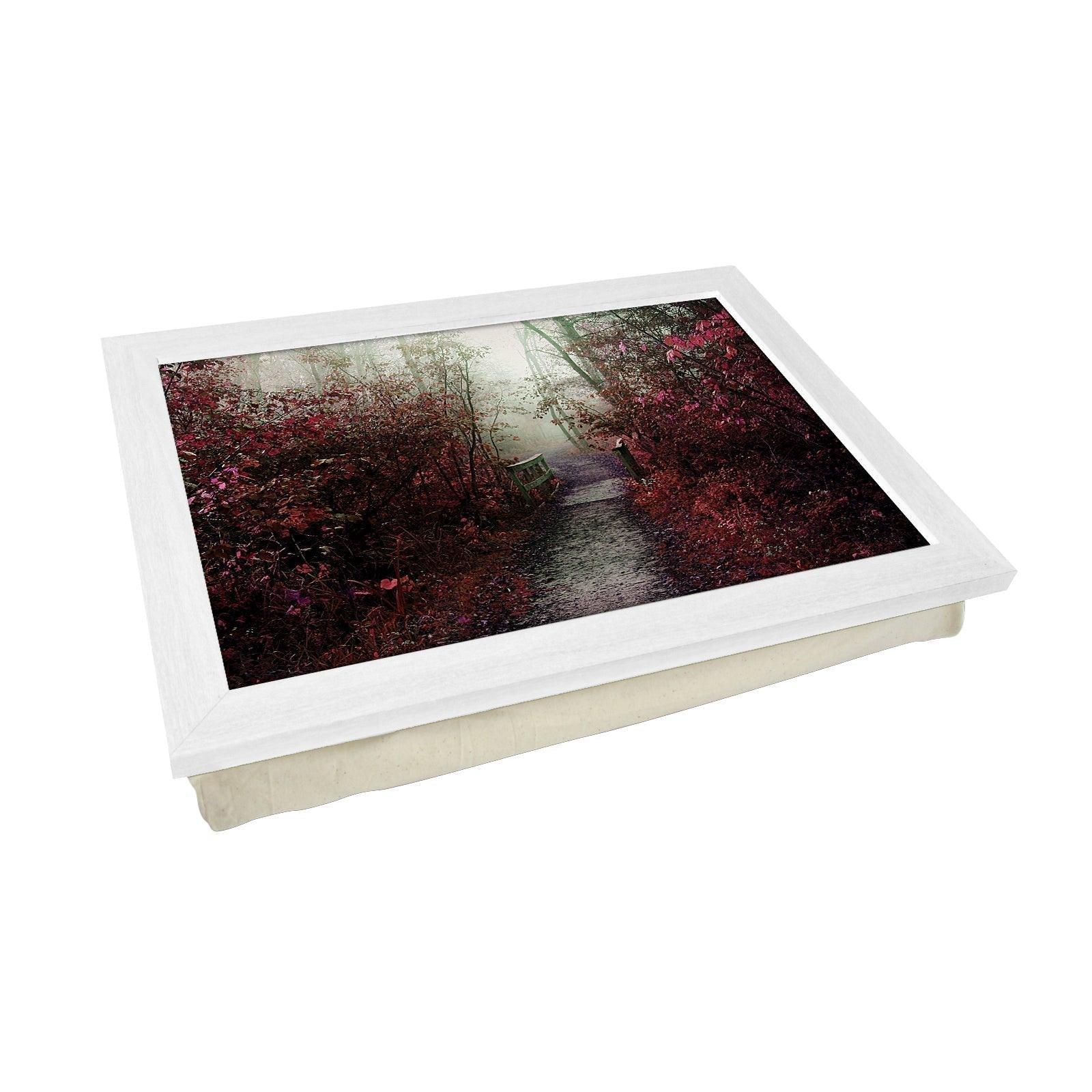 Misty Autumn Path Lap Tray - L0154 Personalised Lap Trays