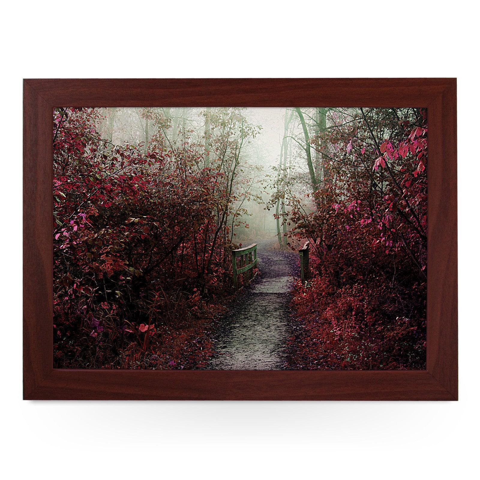 Misty Autumn Path Lap Tray - L0154 Personalised Lap Trays