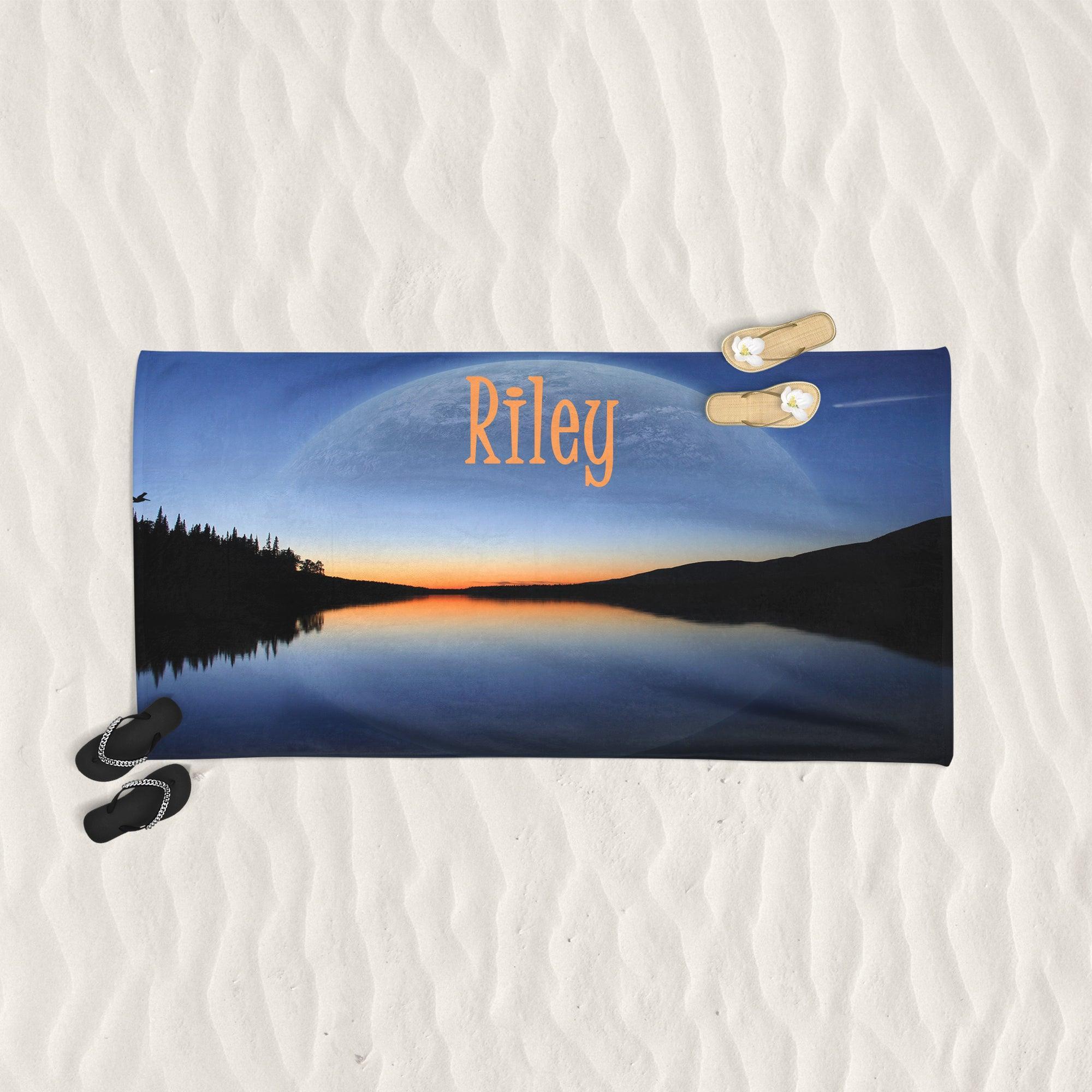 Moon And Lake - Beach Towel Cushioned Lap Trays by Yoosh