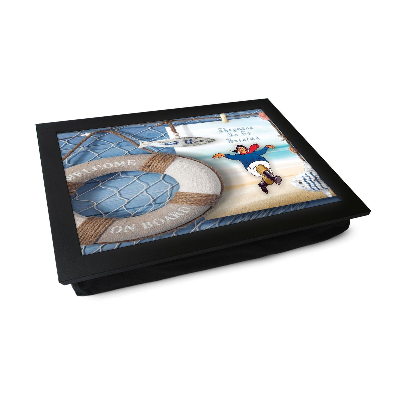 Nautical Jolly Fisherman Lap Tray - Skegness Design 5 - Cushioned Lap Trays by Yoosh