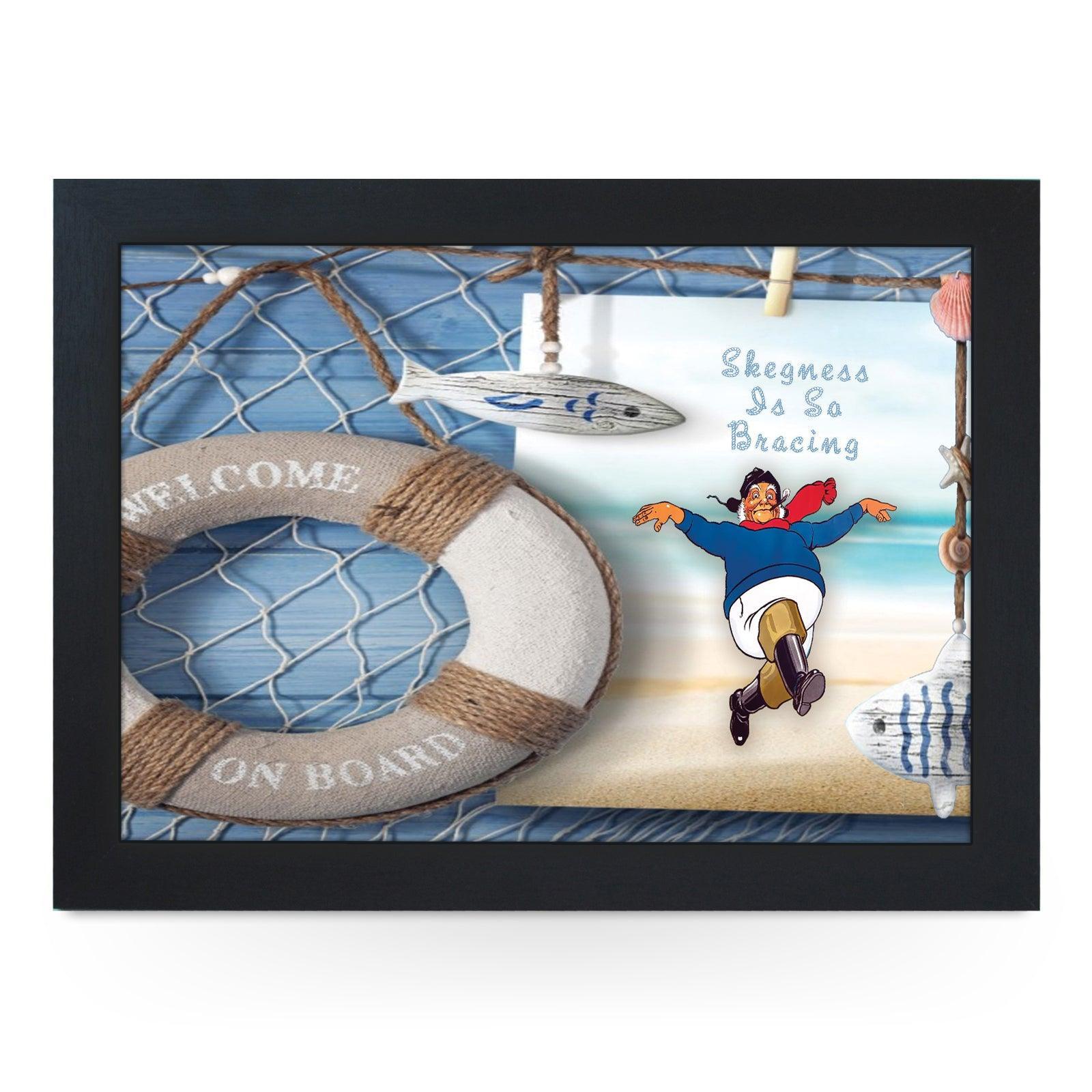 Nautical Jolly Fisherman Lap Tray - Skegness Design 5 - Cushioned Lap Trays by Yoosh