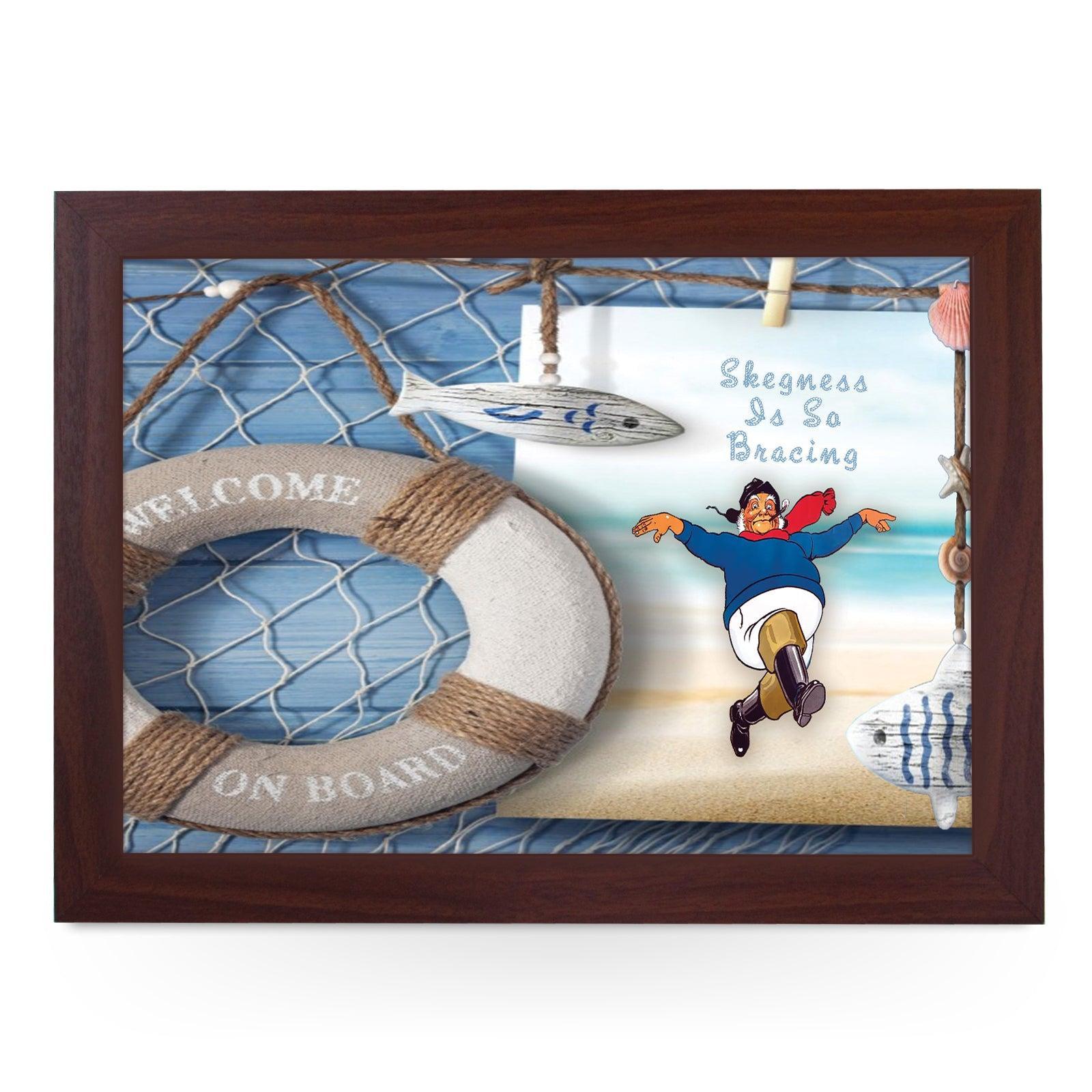 Nautical Jolly Fisherman Lap Tray - Skegness Design 5 - Cushioned Lap Trays by Yoosh