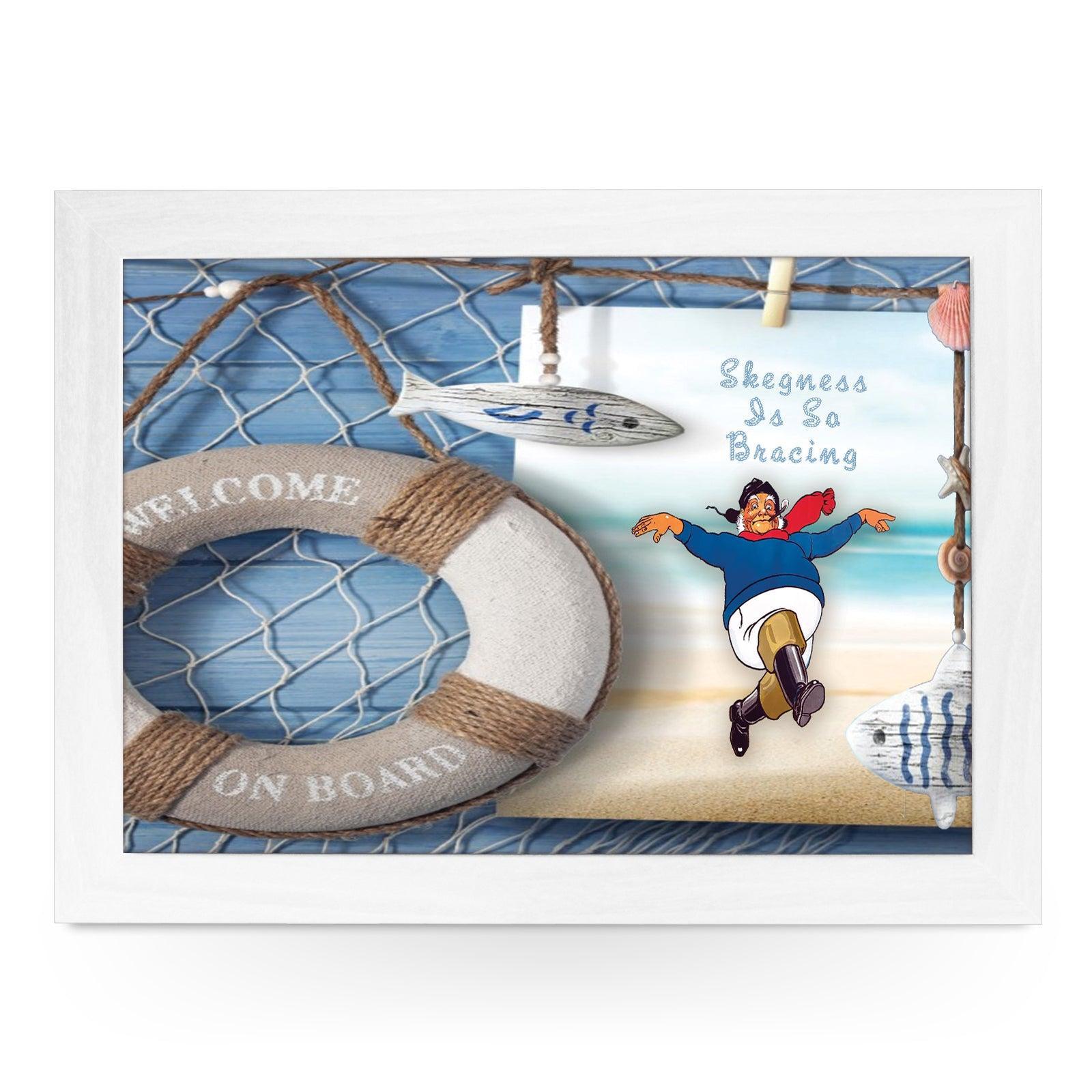 Nautical Jolly Fisherman Lap Tray - Skegness Design 5 - Cushioned Lap Trays by Yoosh