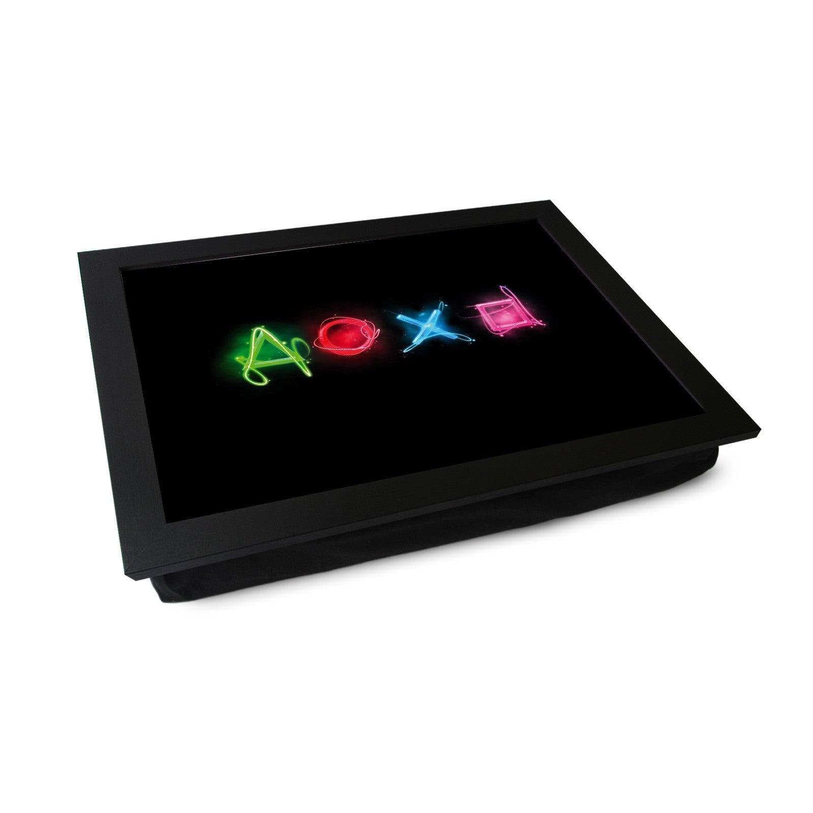 Neon Play Station Buttons Lap Tray - L0201 Personalised Lap Trays