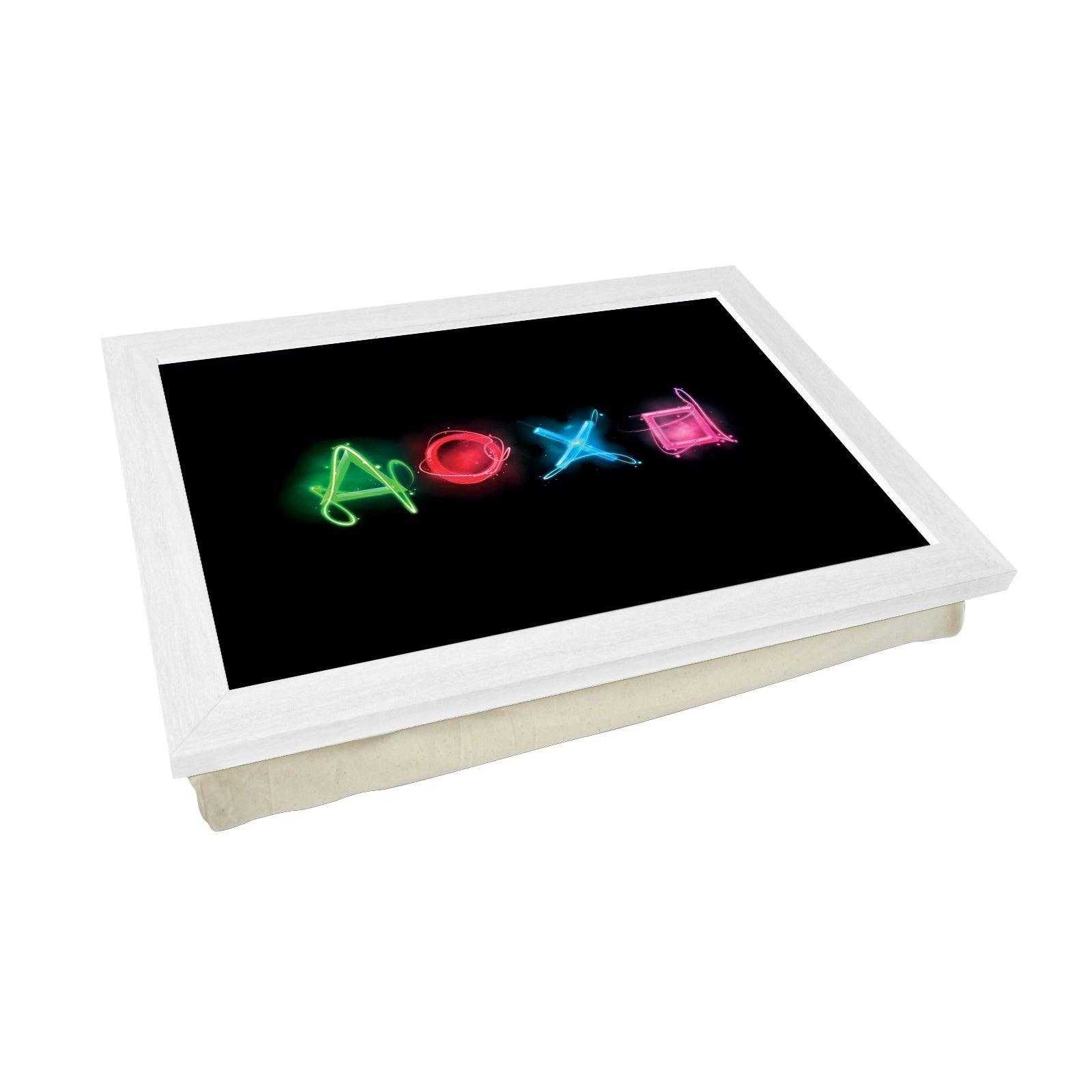 Neon Play Station Buttons Lap Tray - L0201 Personalised Lap Trays