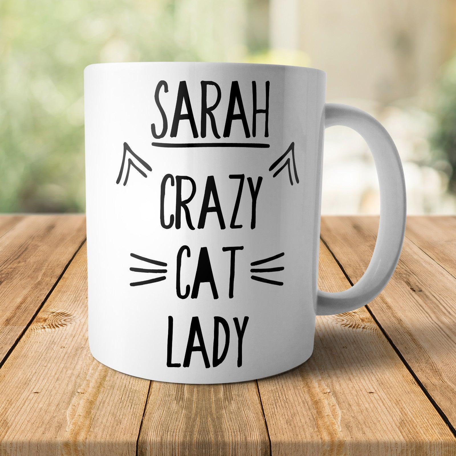 Personalised Crazy Cat Lady Mug - M014 Yoosh