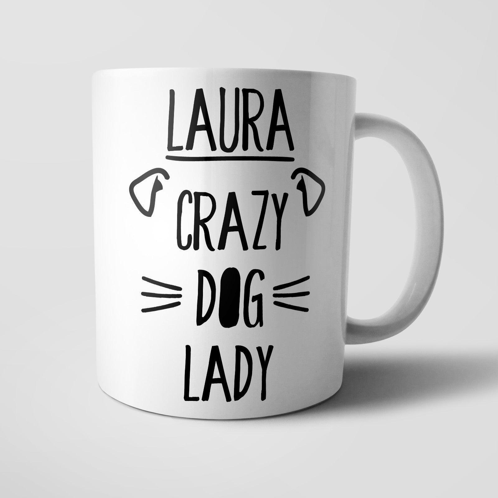 Personalised Crazy Dog Lady Mug - M013 Yoosh