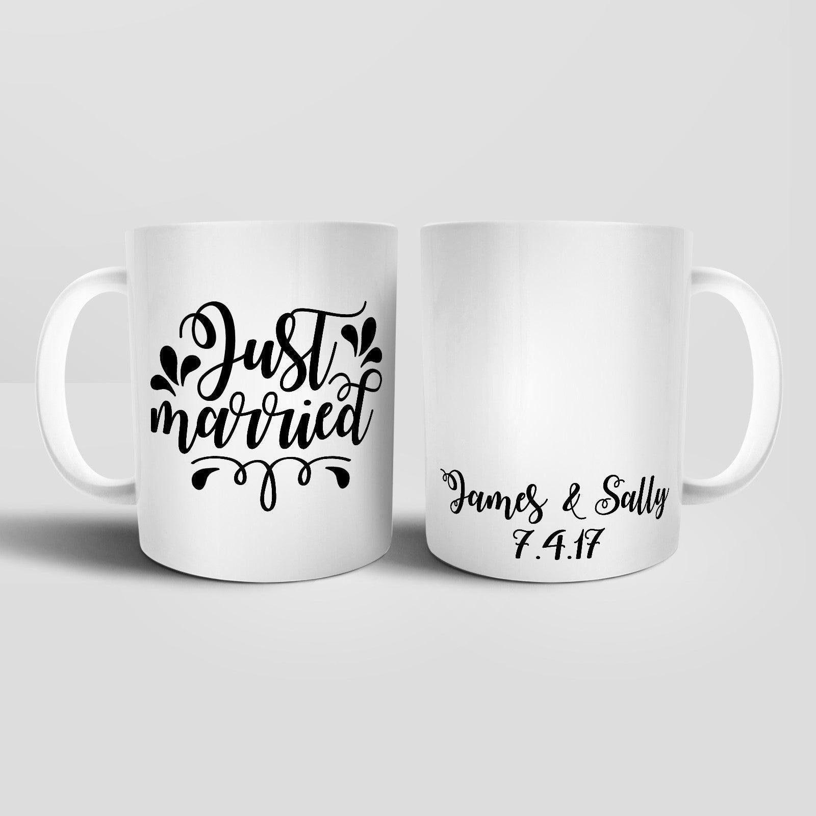 Personalised Just Married Mug - M034 Yoosh